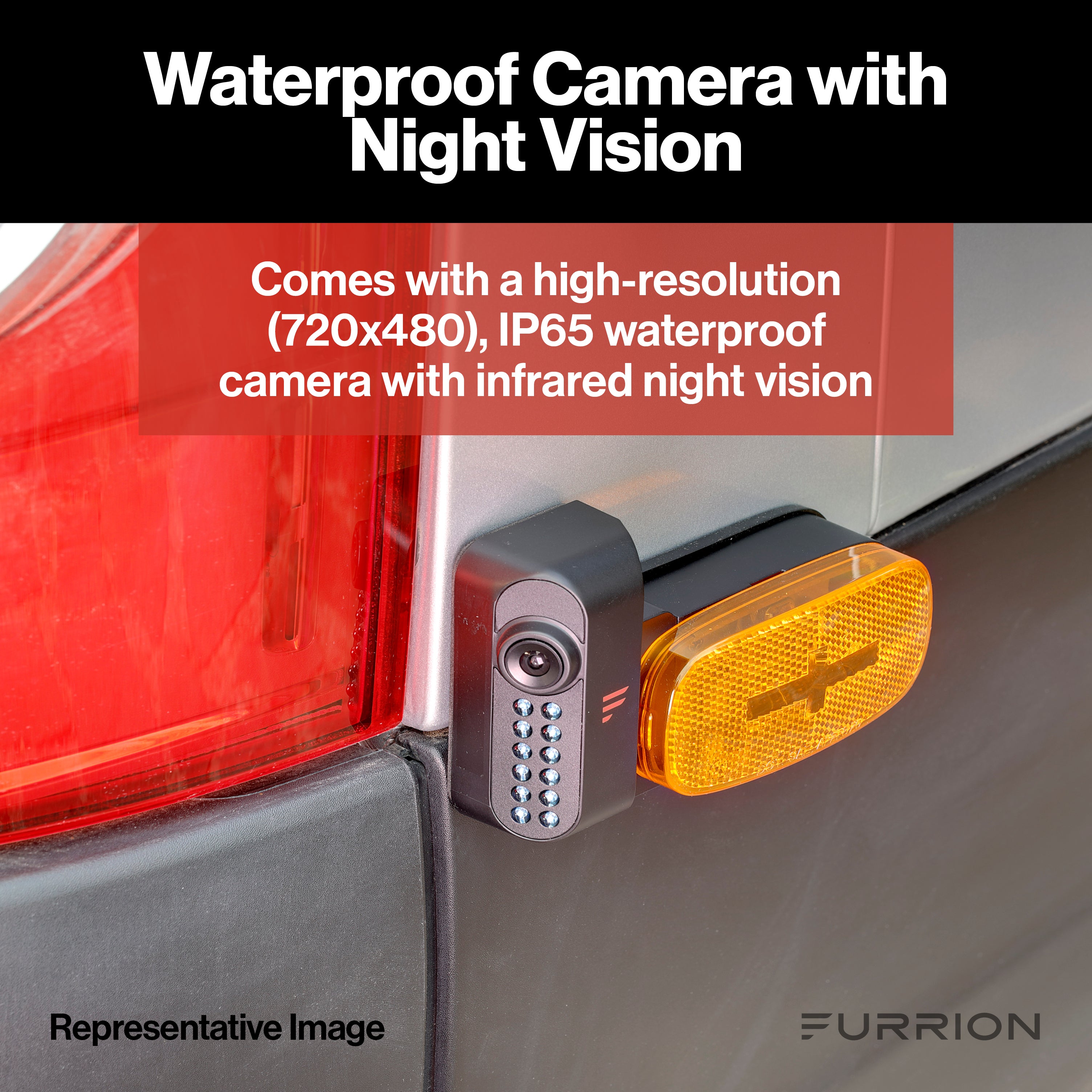 Furrion Vision S Side Rv Cameras With Amber Marker Lights - 1 Pair #Fce48Tash - Image 4