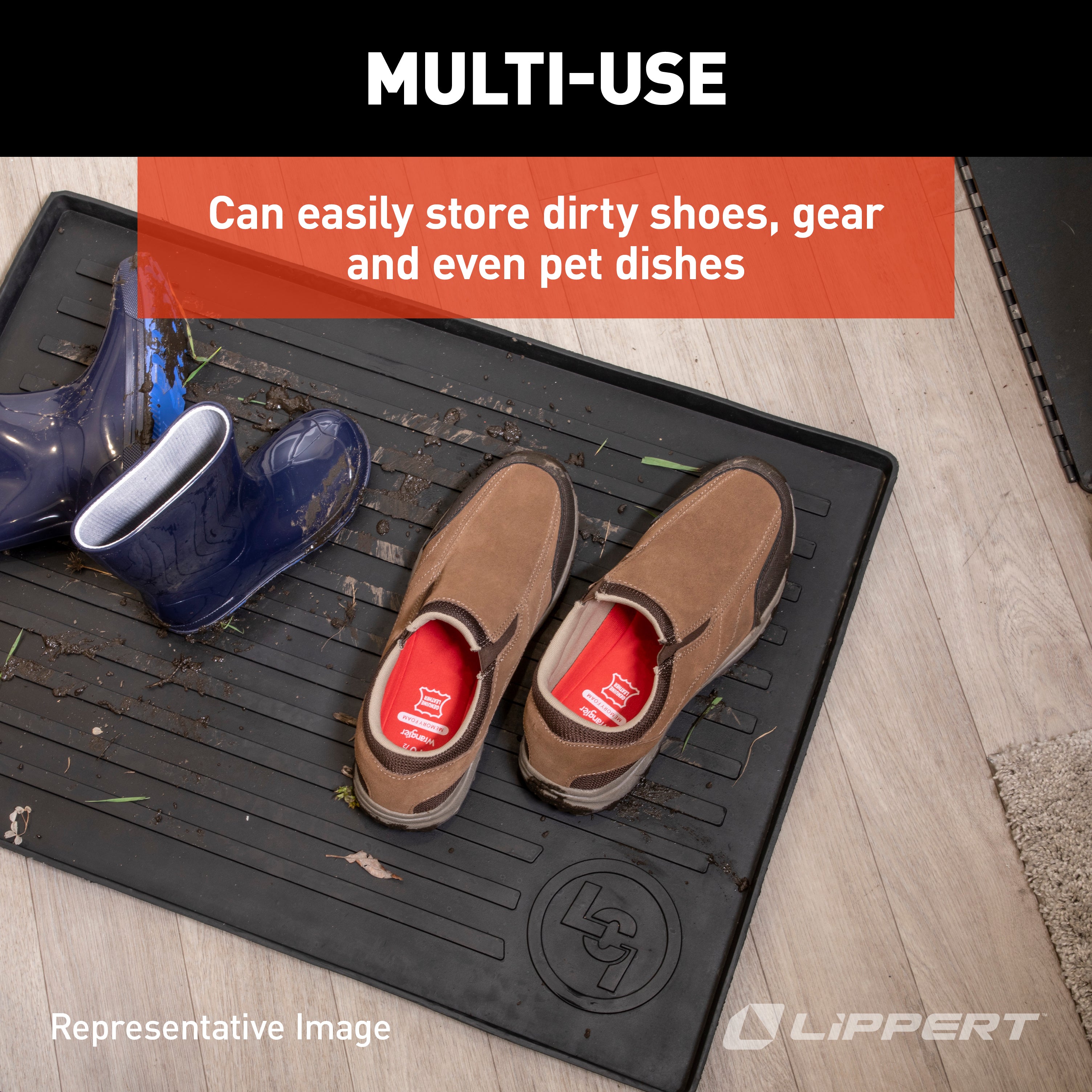 Lippert Solid Step All-Weather Floor Tray #801380 - Image 6