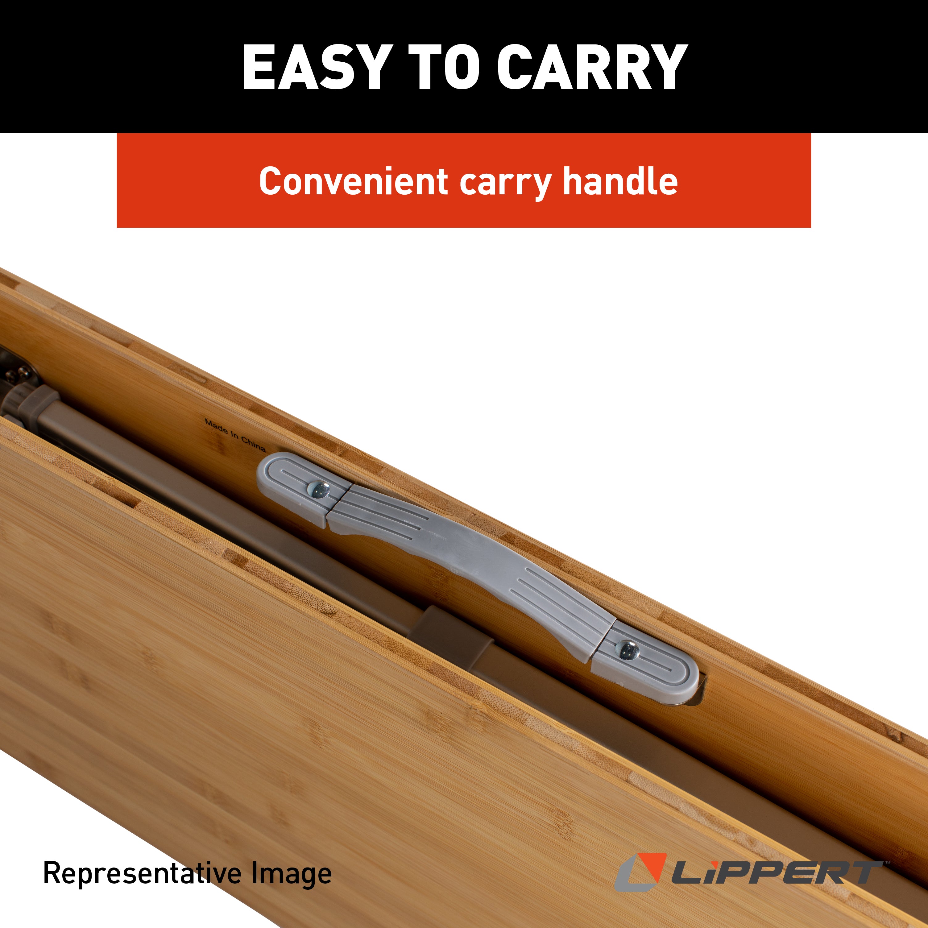 Lippert - Bi-Fold Bamboo Adjustable Table - Image 7