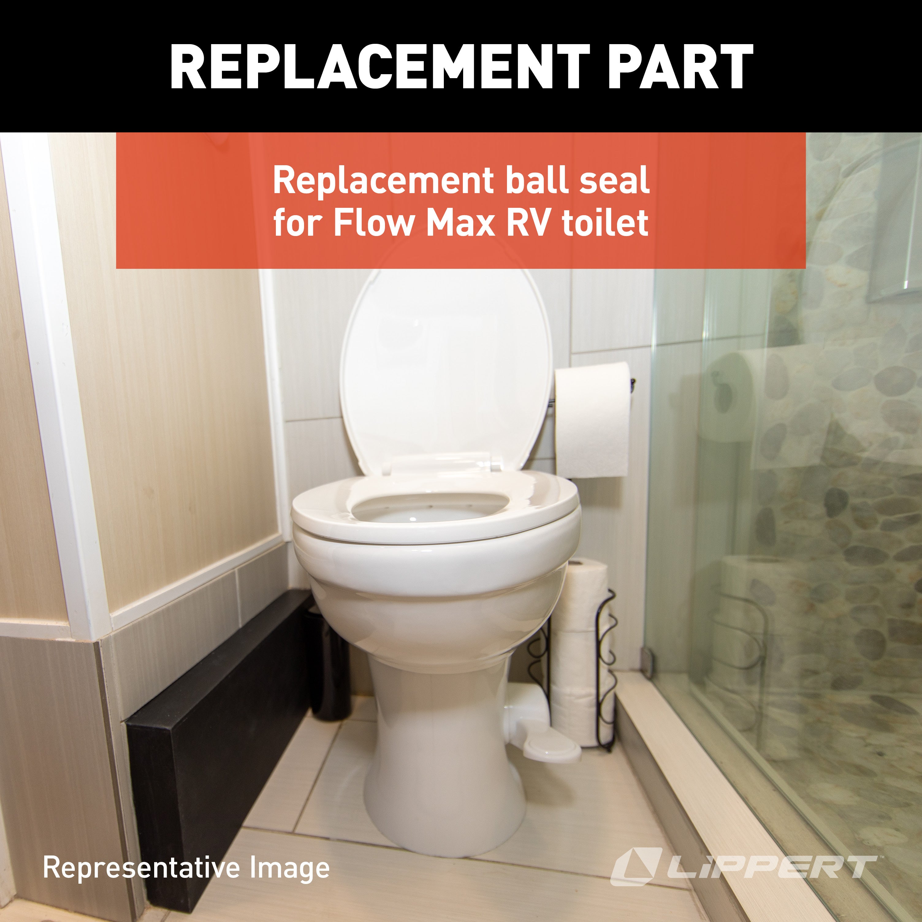 Lippert - Flow Max Replacement Rv Toilet Ball Seal - Image 3