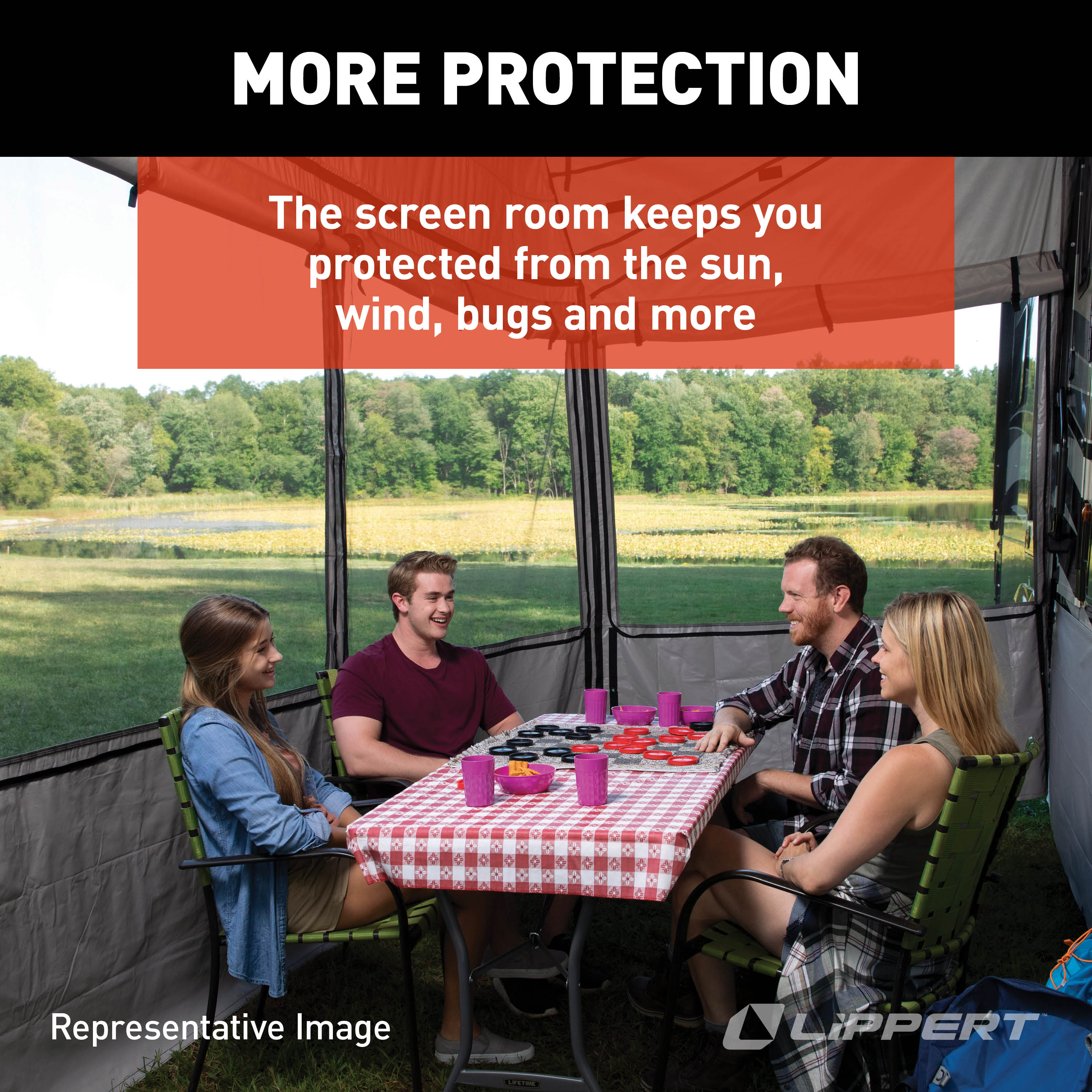 Solera Family Room Rv Awning Screen Room - 11' #362226 - Image 5