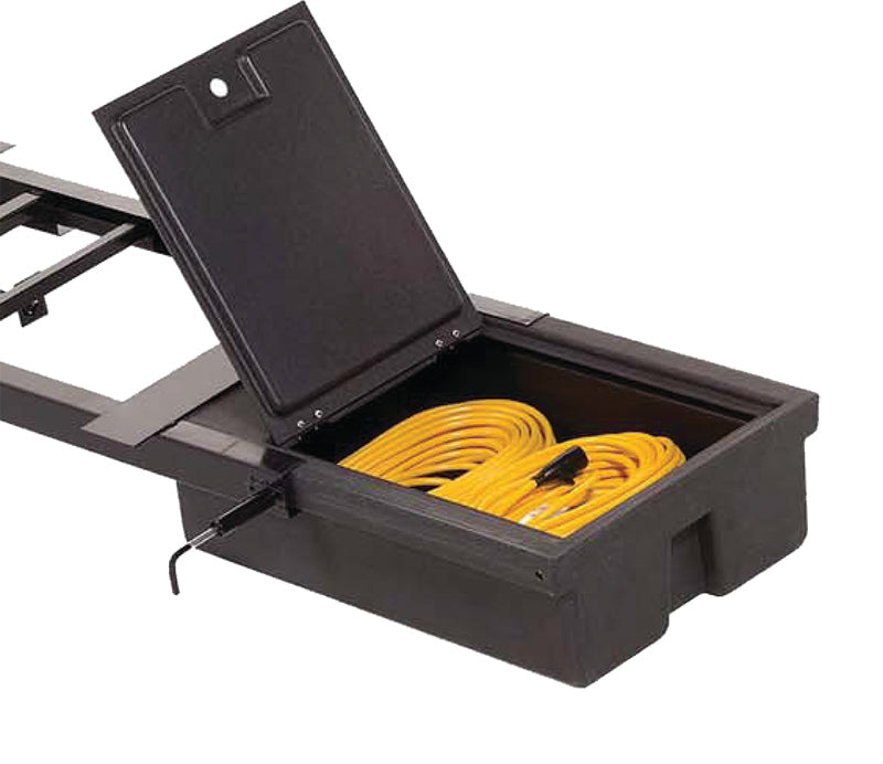 Lippert Rv Underchassis Standard Double Bin Storage System With Spare Tire Carrier - 99.5" X 21.5" #125460 - Image 8