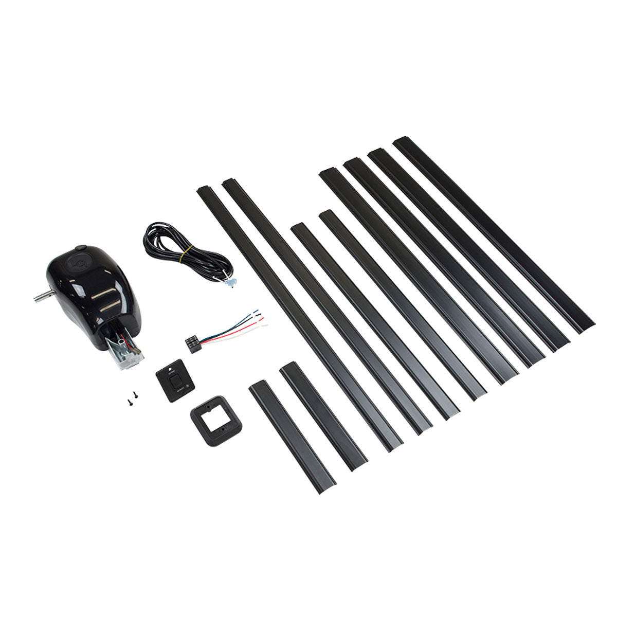 Solera Manual Crank Style To Power Awning Conversion Kit, Black #337728 - Image 1