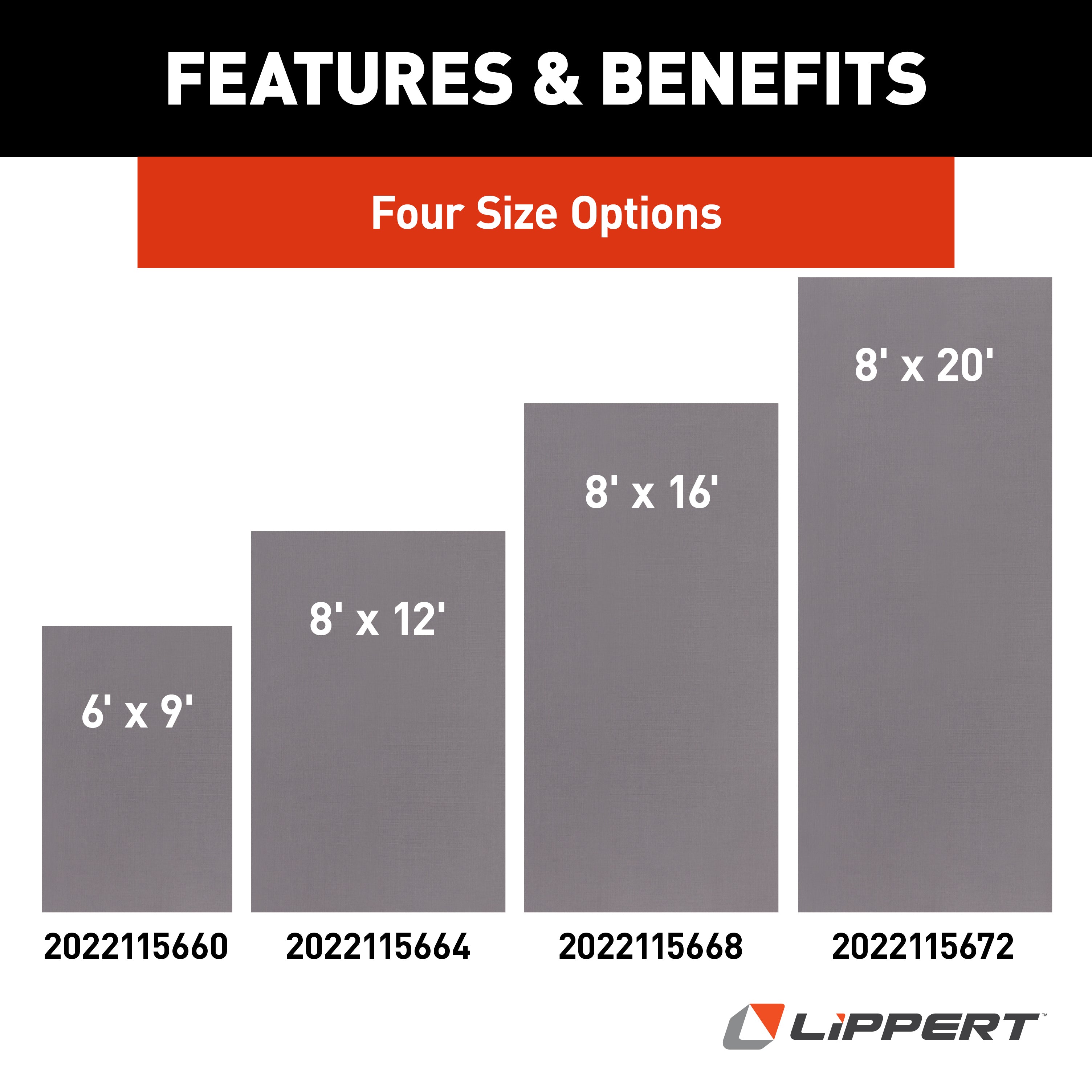 Lippert Outdoor Patio Rug - Gray, 8' X 12' - Image 3