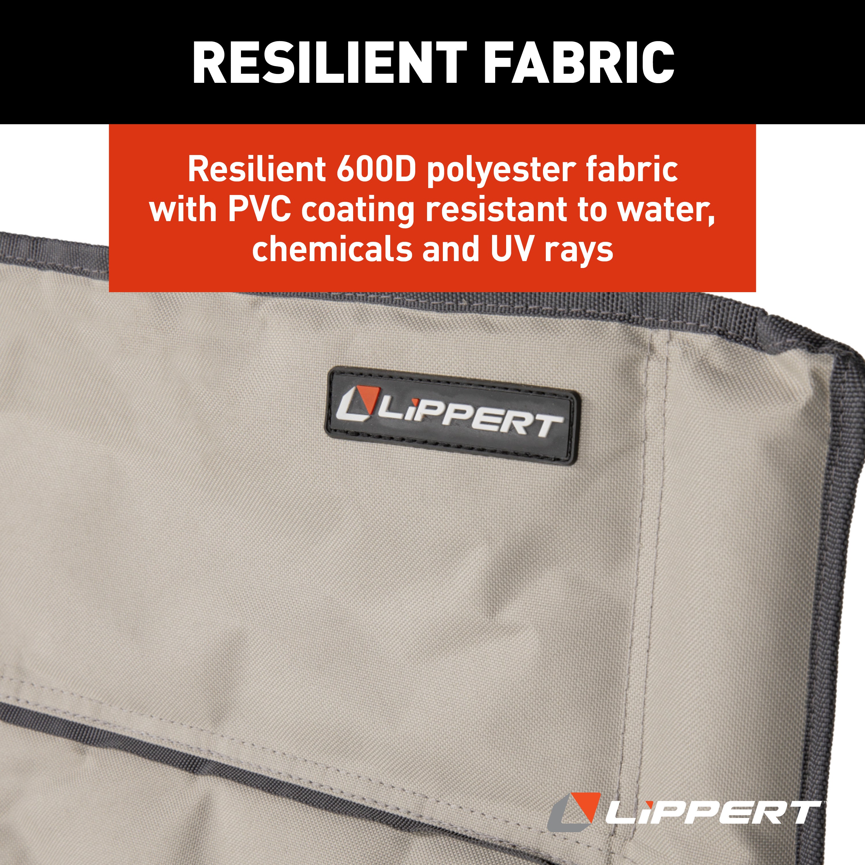 Lippert Scout Plus Director Chair With Side Table - Sand - Image 5