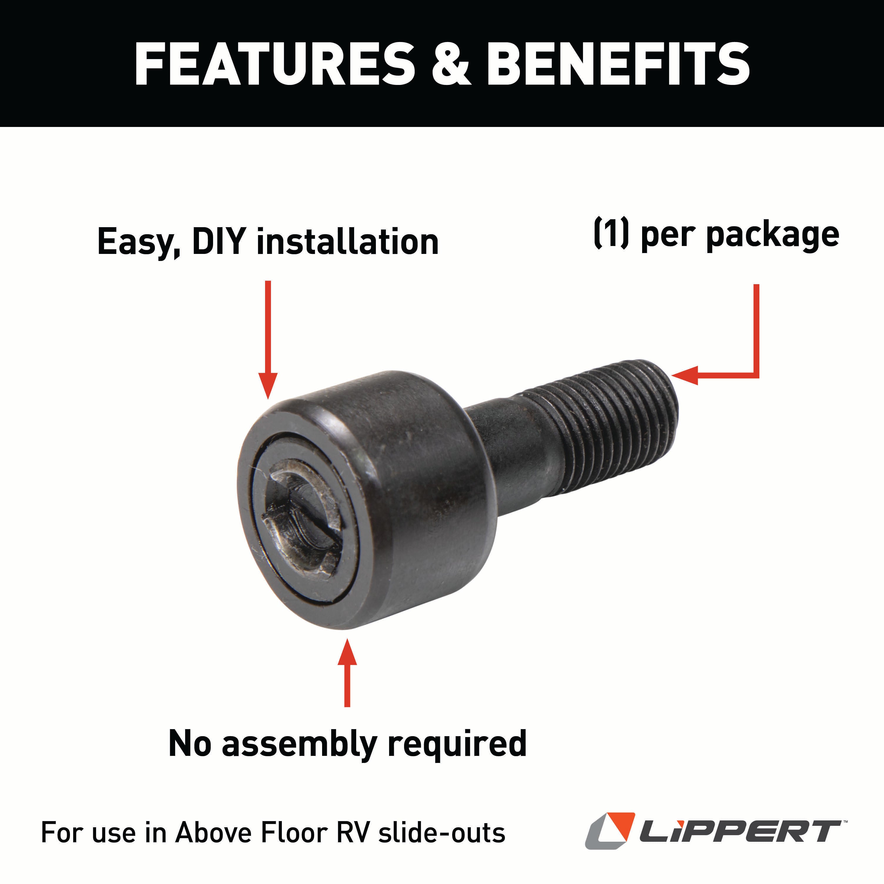 Lippert Rv Slide-Out Bearing - 3/8-24 Thread X 1-3/8" L #118353 - Image 6