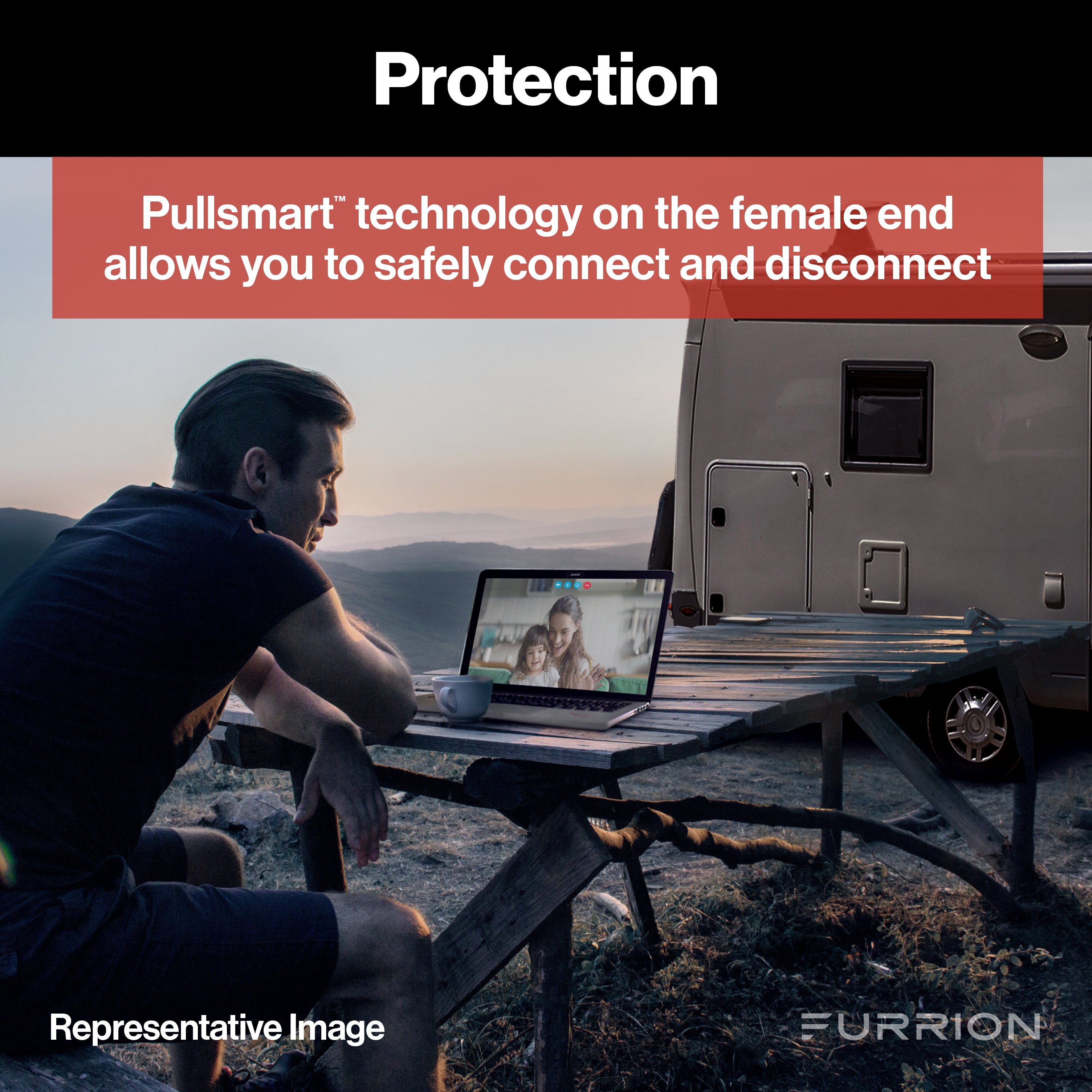 Furrion Pigtail Adapter - 30A Connector To 20A Plug, Black #Fp3122R-Sb - Image 4