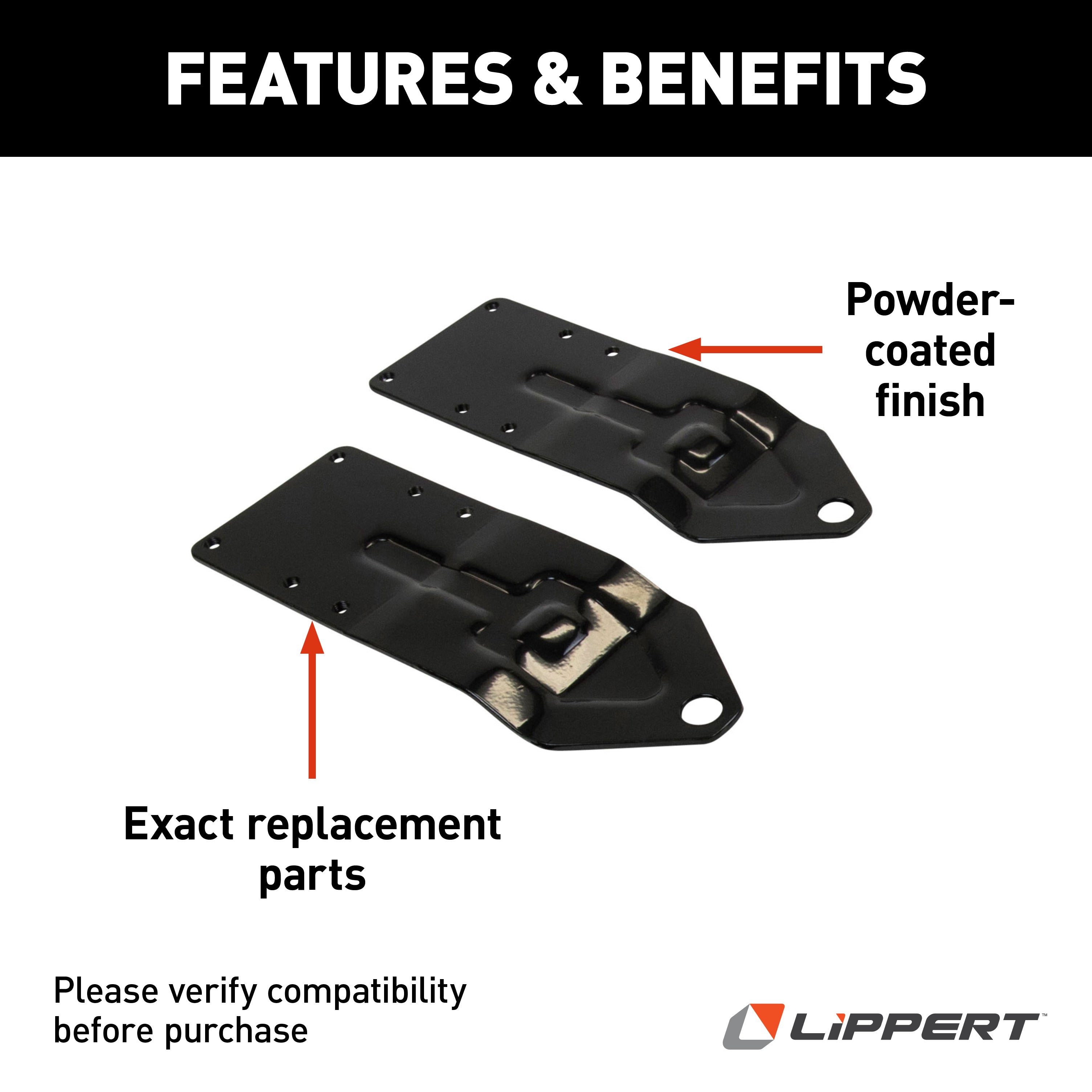 Happijac Universal Front Anchor Plates #Fa-Ut9 - Image 2