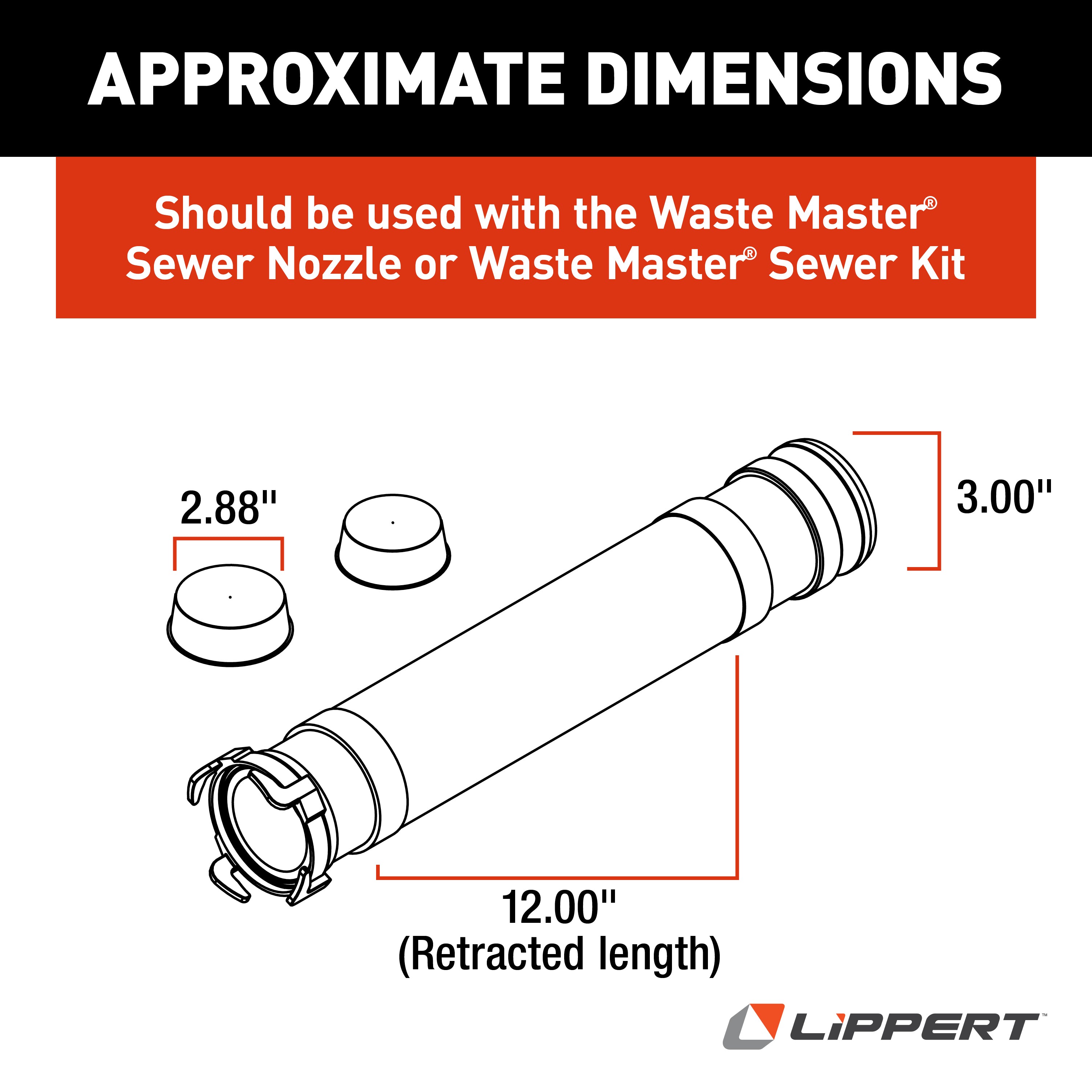 Lippert Waste Master Tote Tank Adapter Kit For Rv Sewer Hose #360789 - Image 7