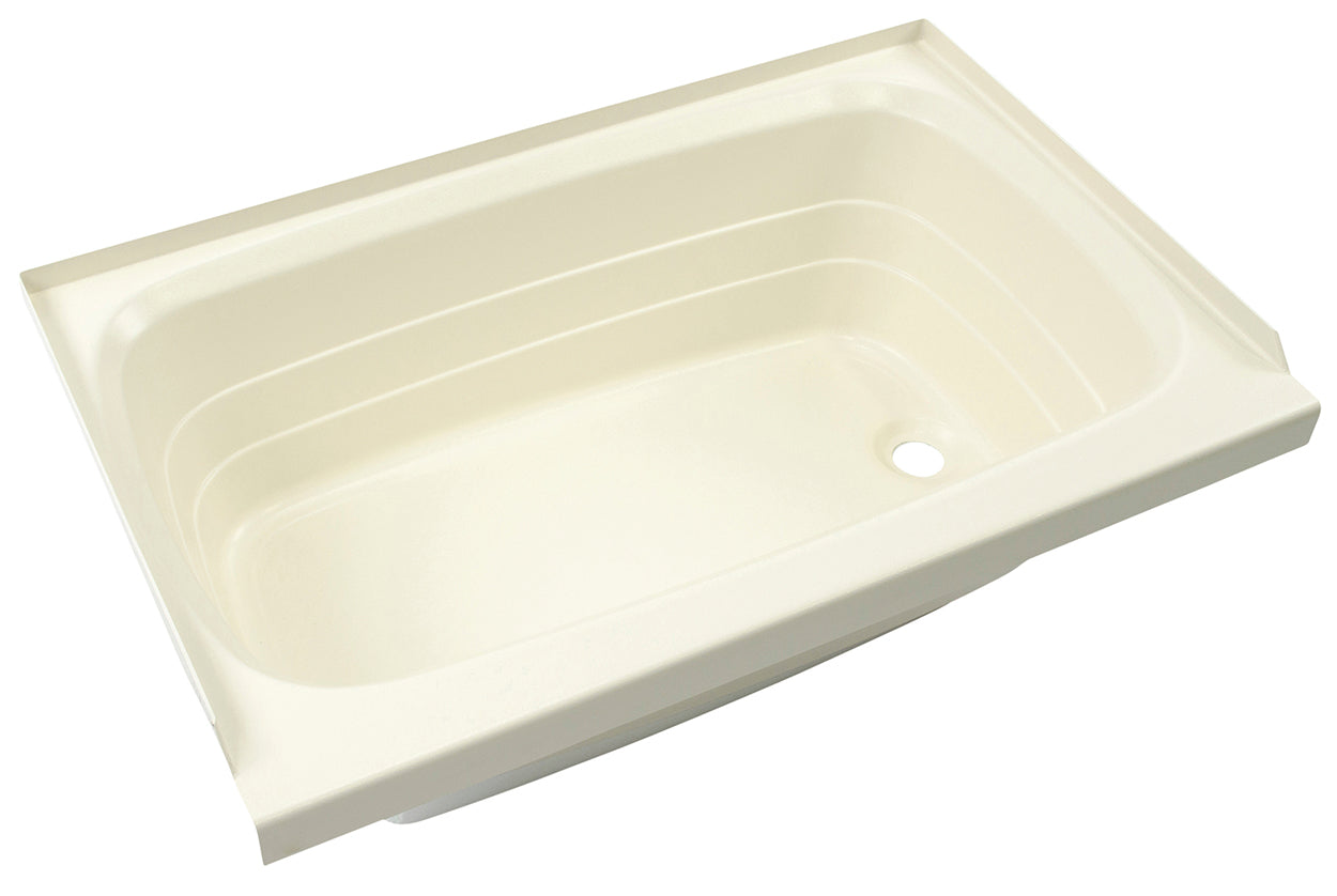 Lippert - Bath Tub With Right Drain - 27" X 54" (Almond) - Image 1