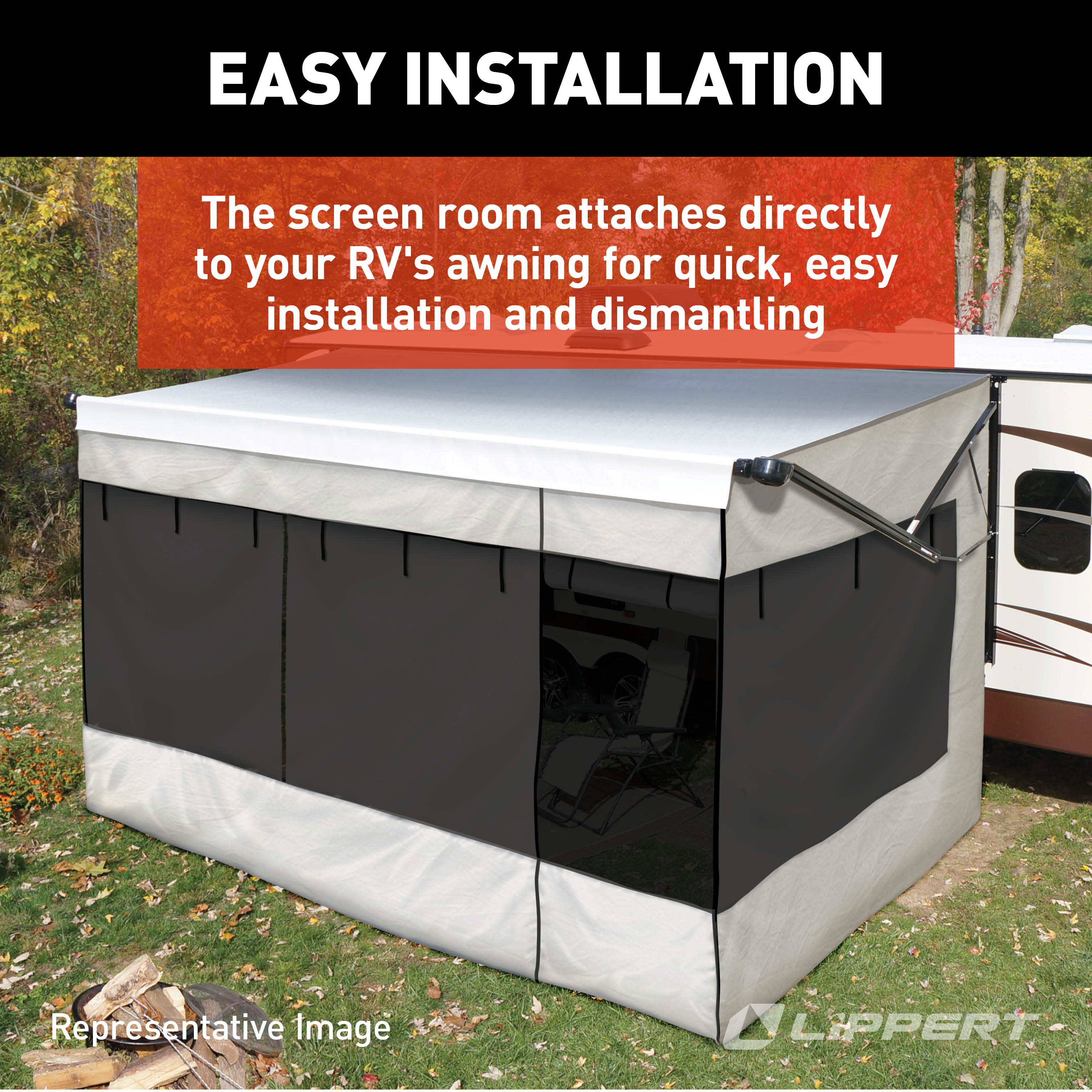 Solera Family Room Rv Awning Screen Room - 21' #362236 - Image 6