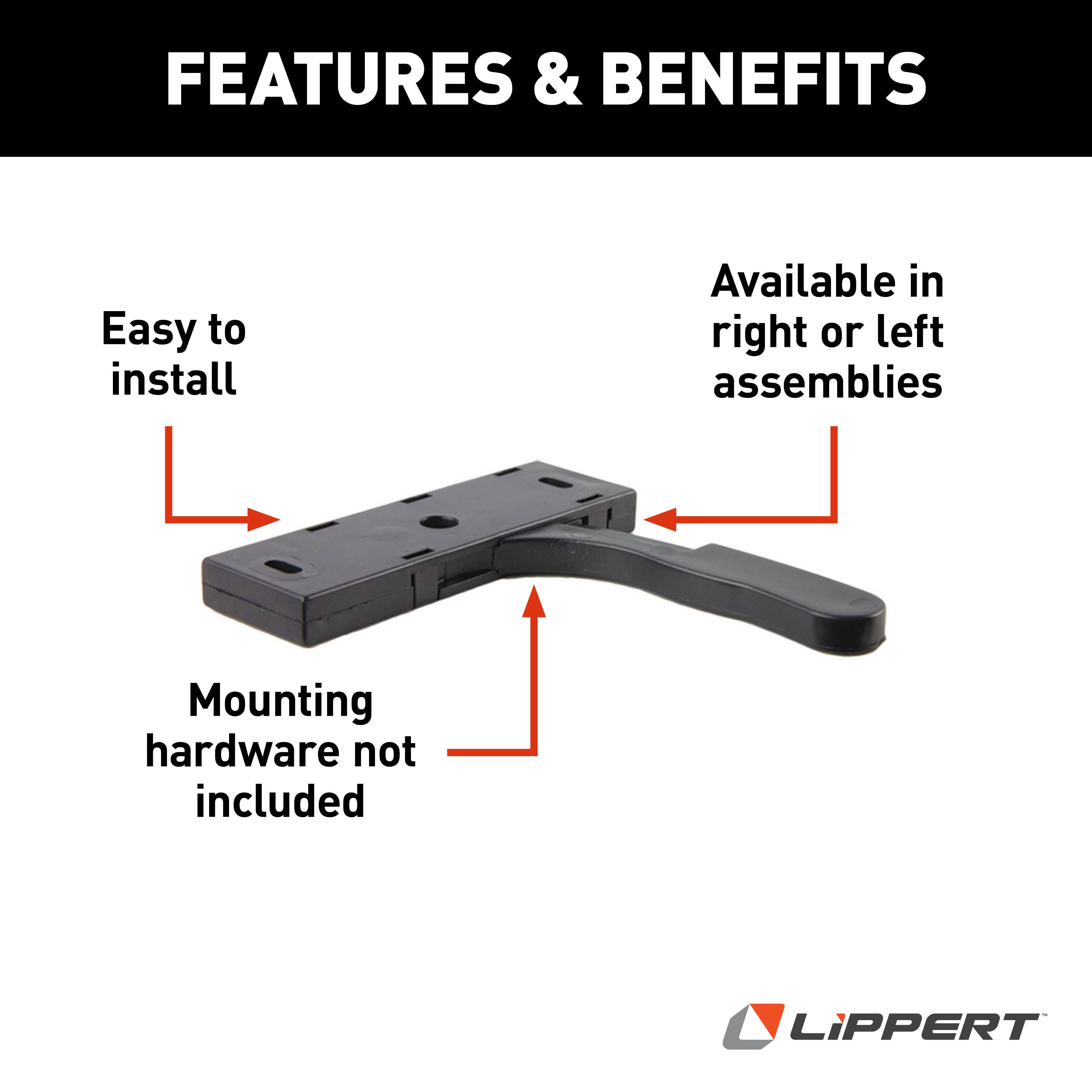 Lippert Rv Entry Screen Door Latch - Right #201471 - Image 3