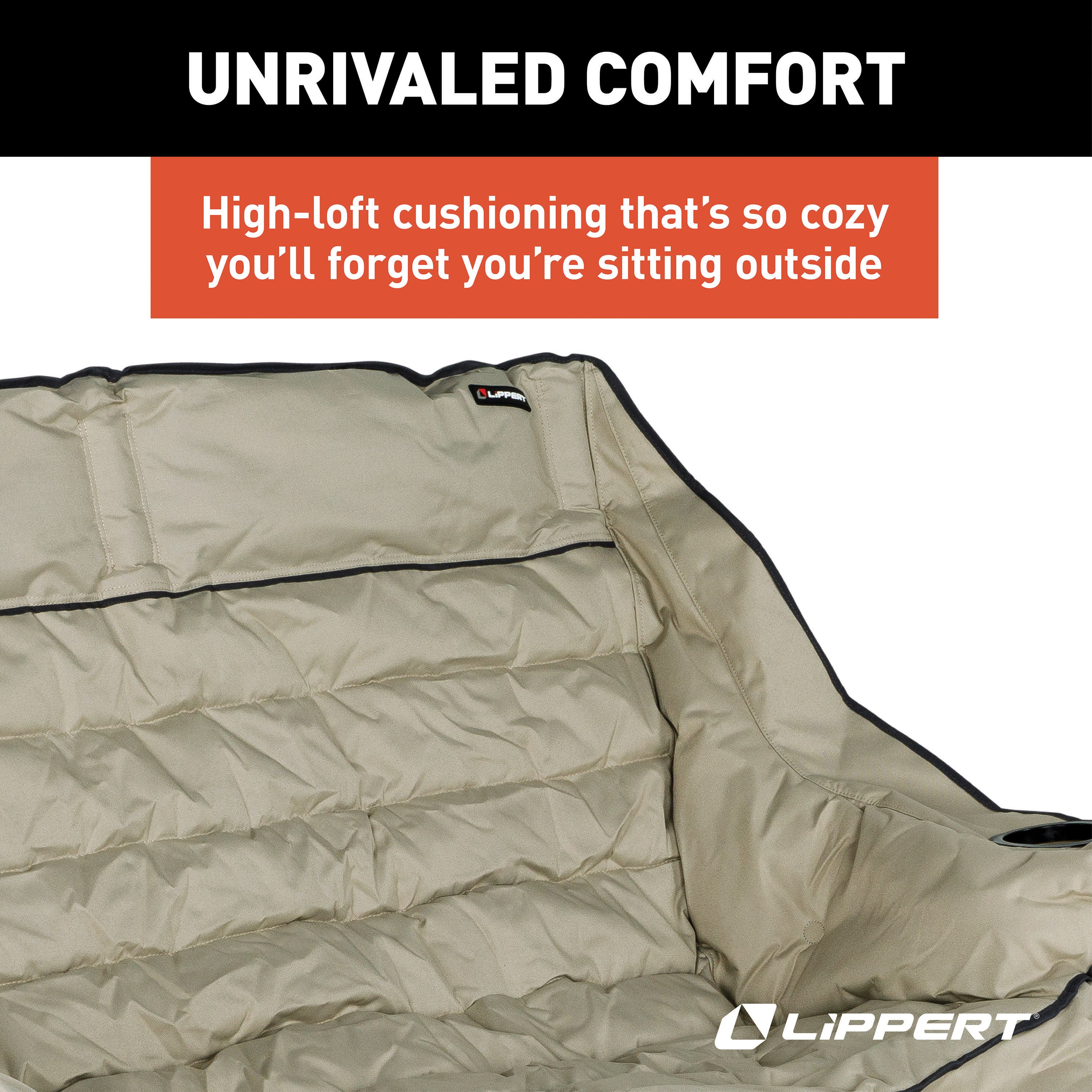 Lippert Big Bear Folding Loveseat - Sand #2023053718 - Image 3