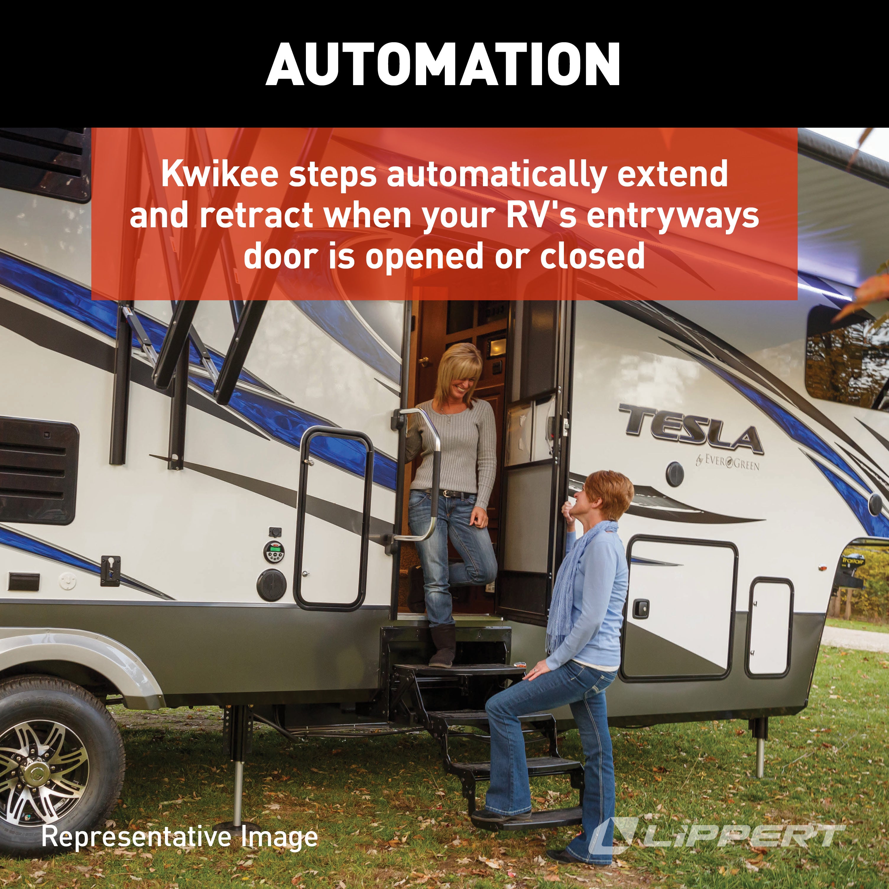 Lippert - 42 Series Slide Style Step Assembly With Logic Control Unit And No Switch Kit - Image 5