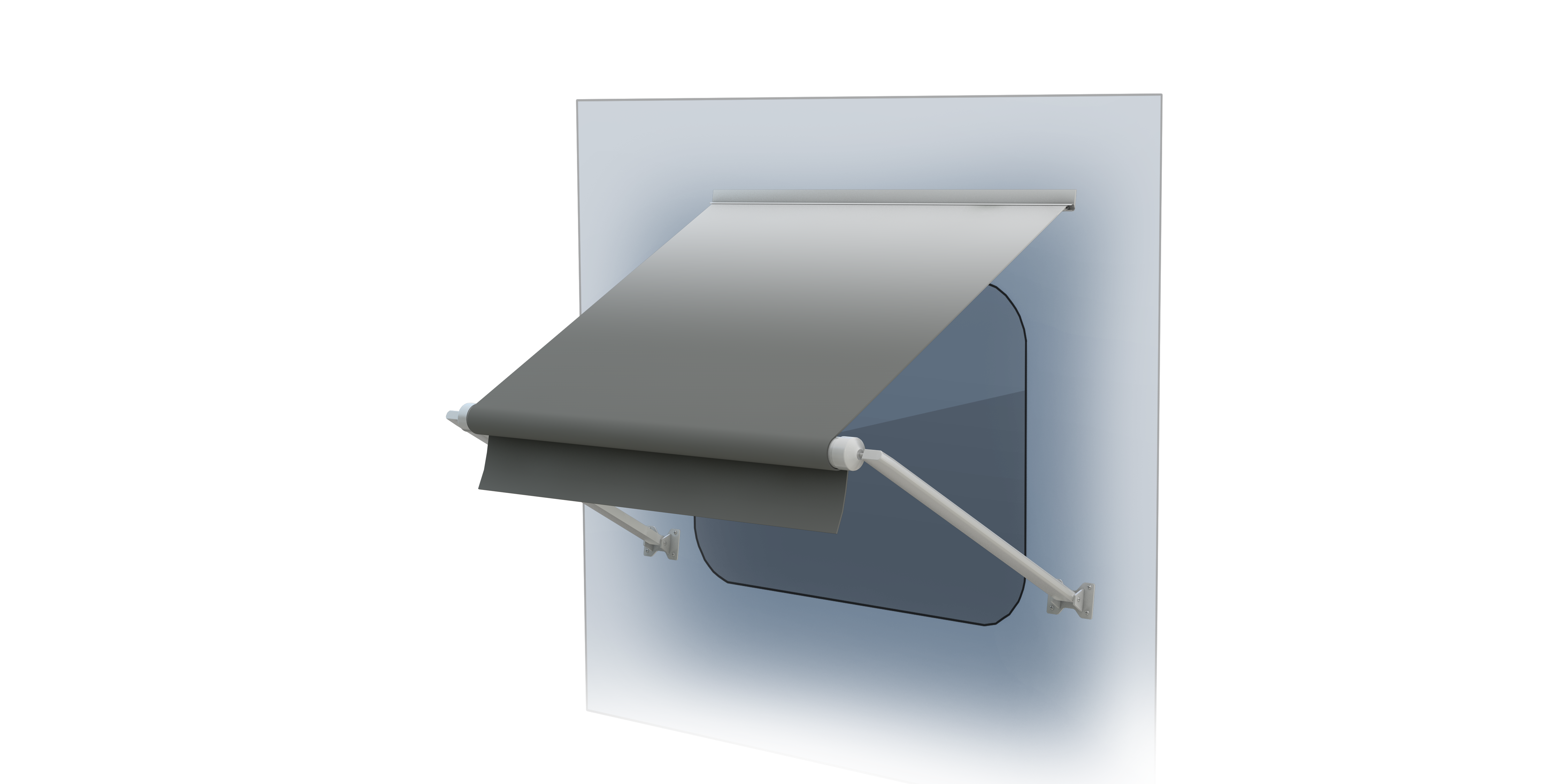 Solera 6'6" Xl Rv Window Awning Roller Assembly - Silver Fade #V000335235 - Image 1