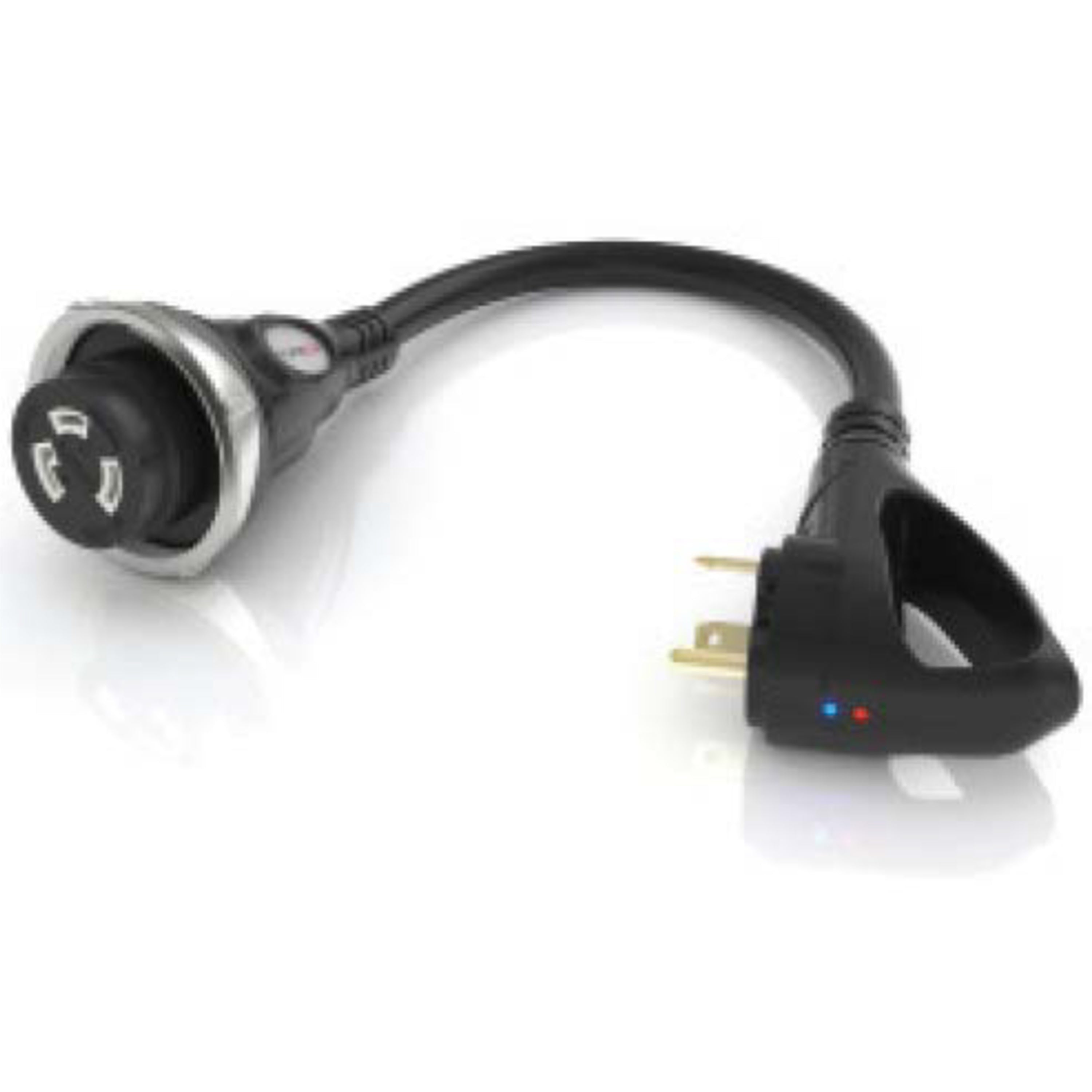 Furrion Pigtail Adapter - 30A Connector To 30A Plug, Black #Fp3030R-Sb - Image 1