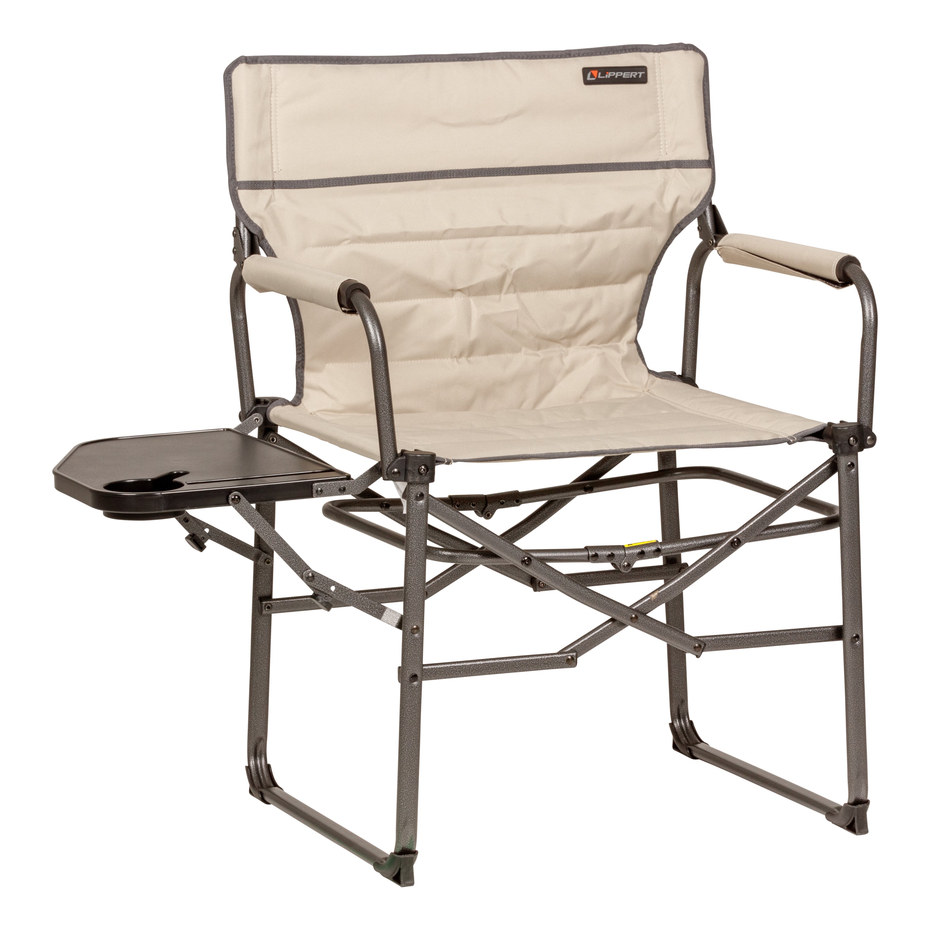 Lippert Scout Xl Director Chair With Side Table - Sand - Image 1