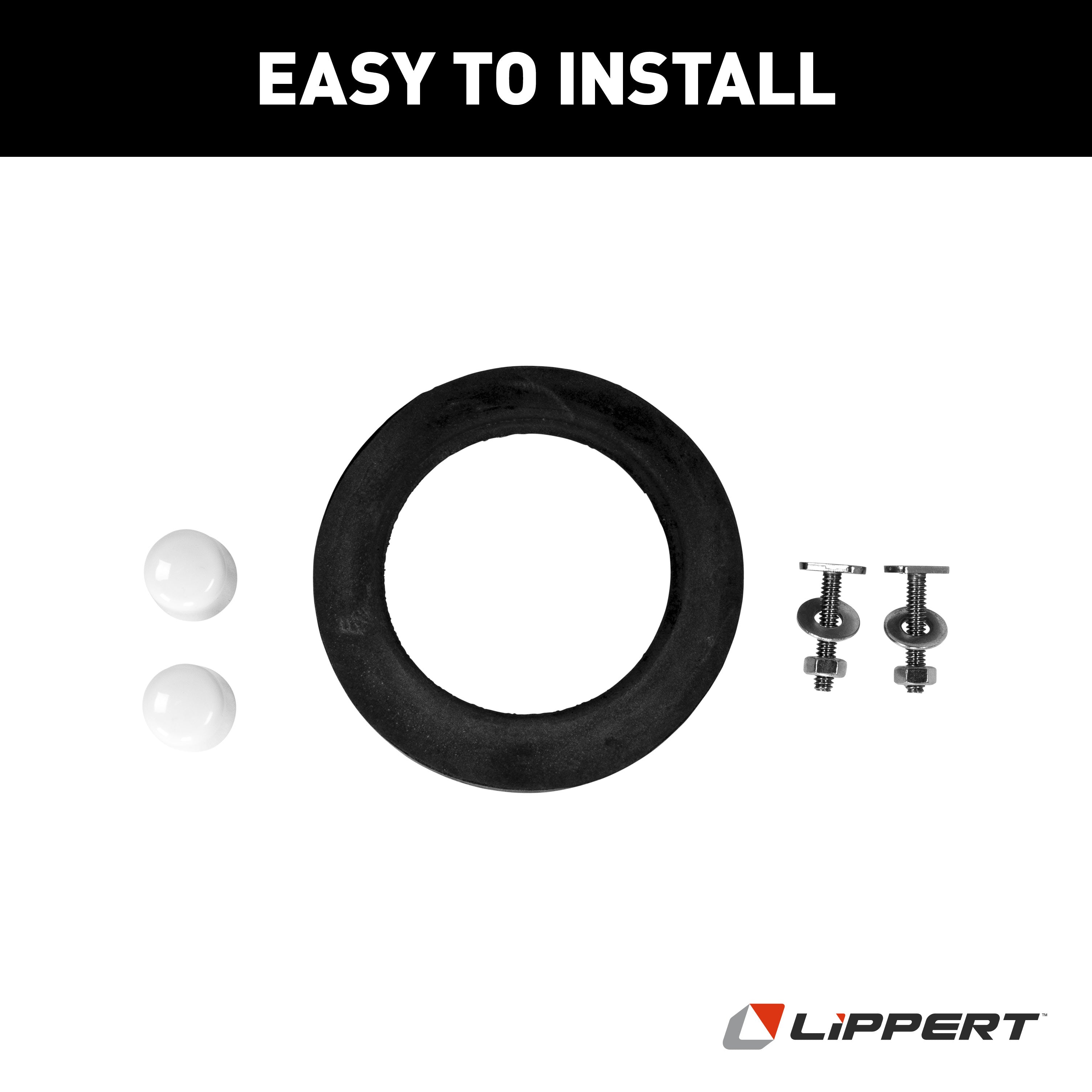 Lippert - Flow Max Replacement Rv Toilet Bottom Gasket & Mounting Hardware - Image 5