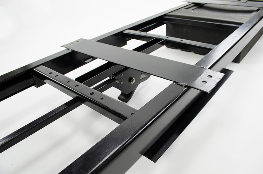 Lippert Rv Underchassis Standard Double Bin Storage System With Spare Tire Carrier - 99.5" X 21.5" #125460 - Image 7