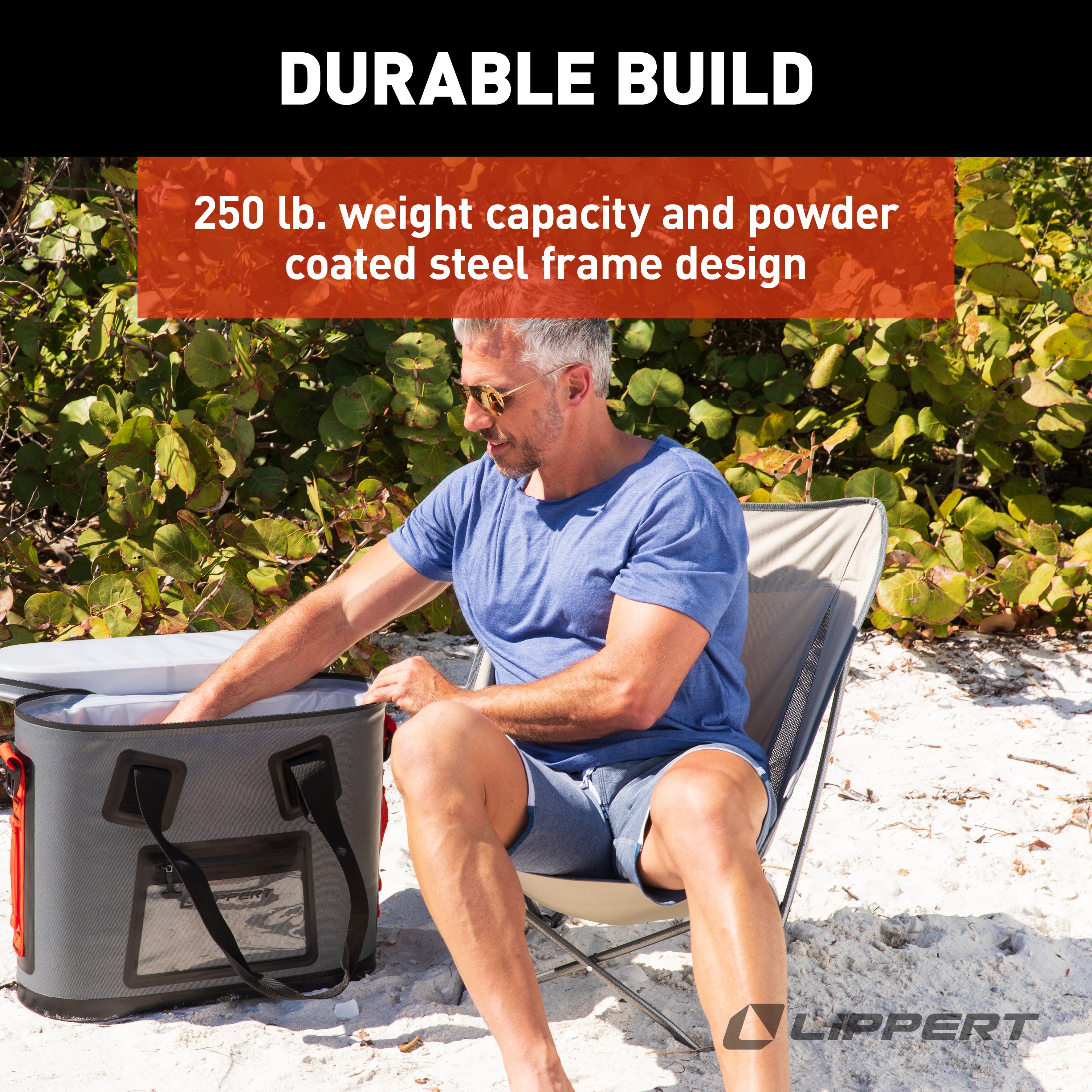 Lippert Baja Compact Camping Chair - Sand - Image 5