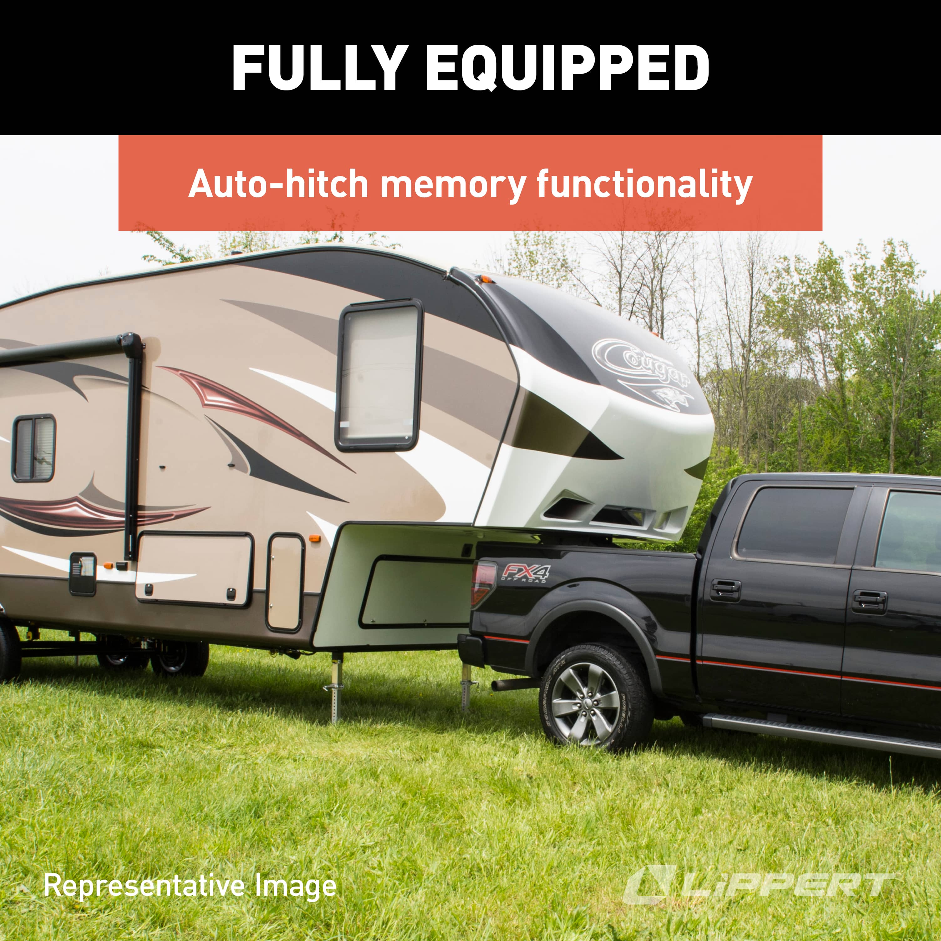 Lippert Ground Control 4-Point Automatic 5Th Wheel Rv Leveling System #358590 - Image 4