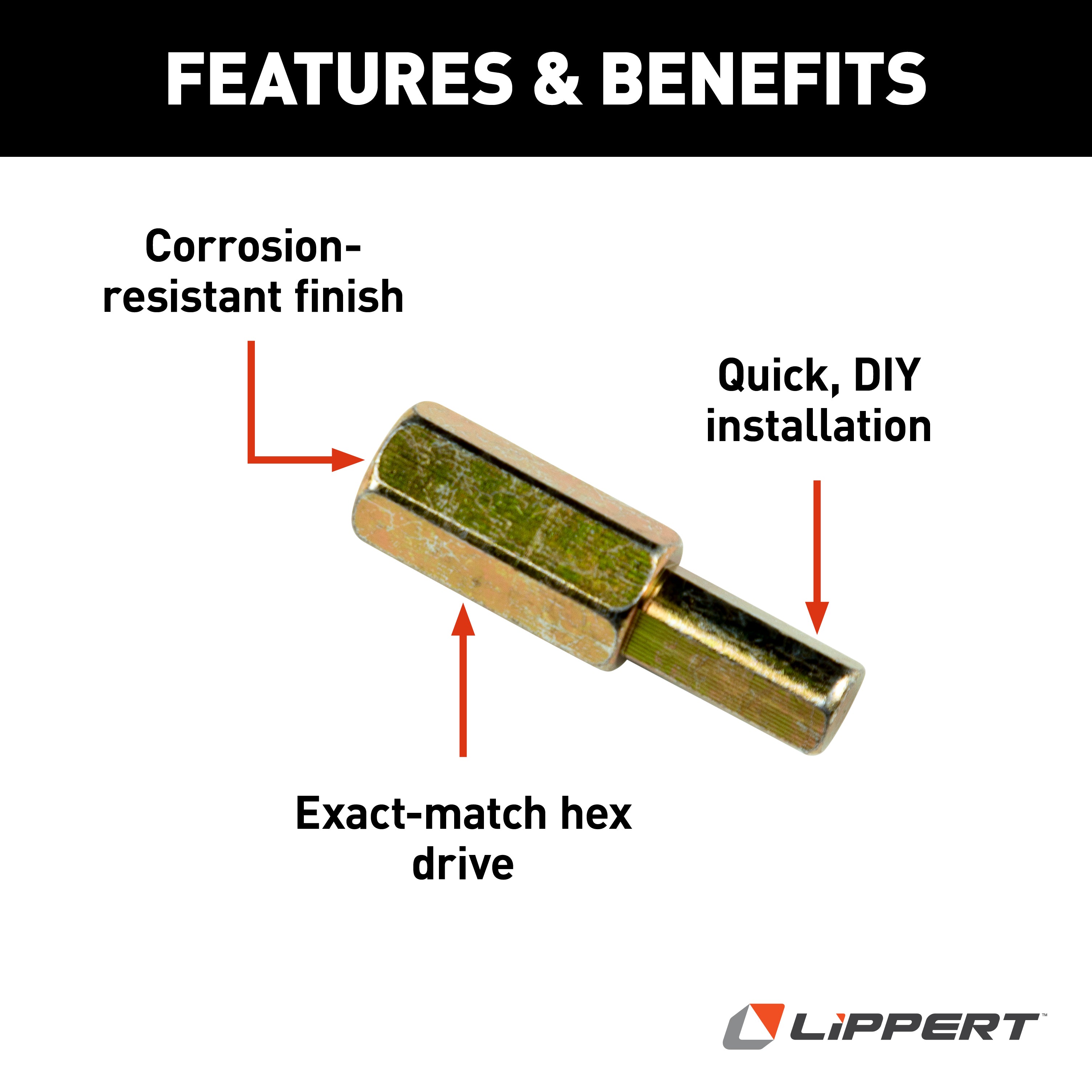 Happijac Hex Drive For Happijac Camper Jacks #Hex - Image 2