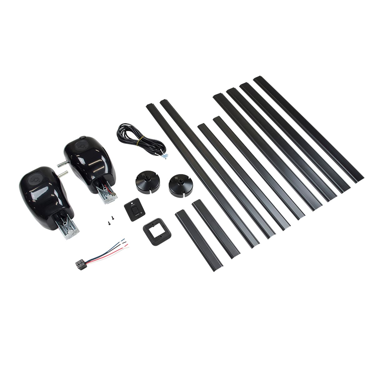 Solera Manual Pull Style To Power Awning Conversion Kit - Black #323949 - Image 1
