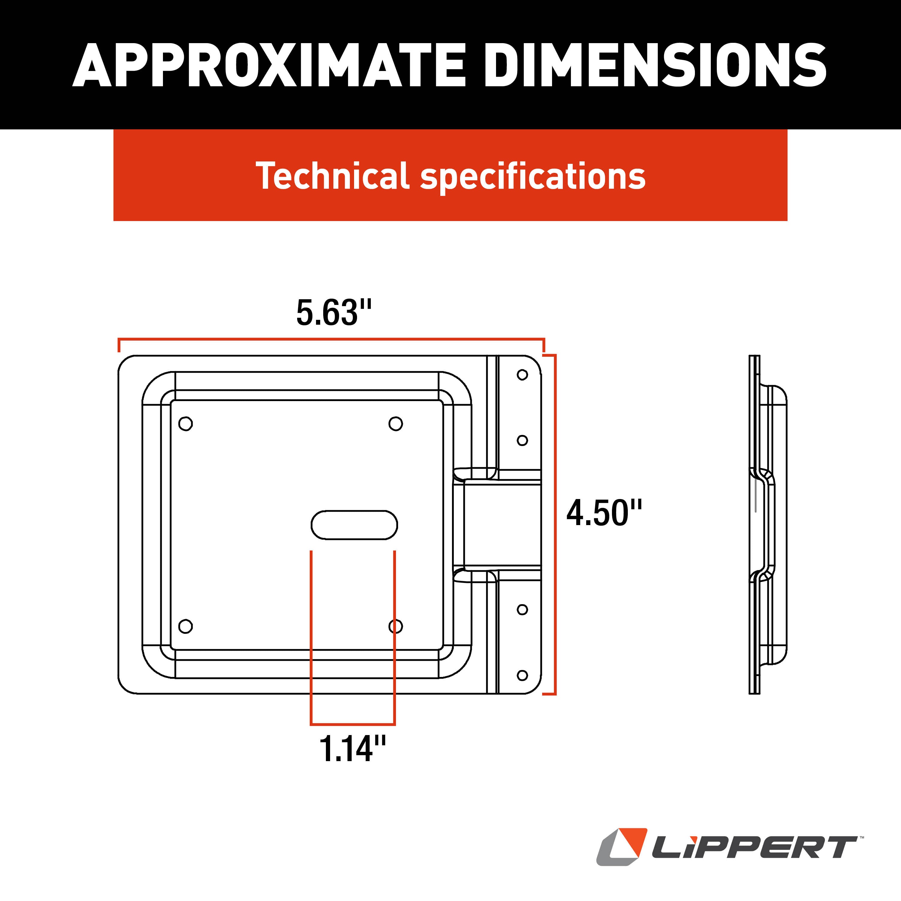 Lippert Rv Baggage Door Mounting Plate - Nylon #227099 - Image 2