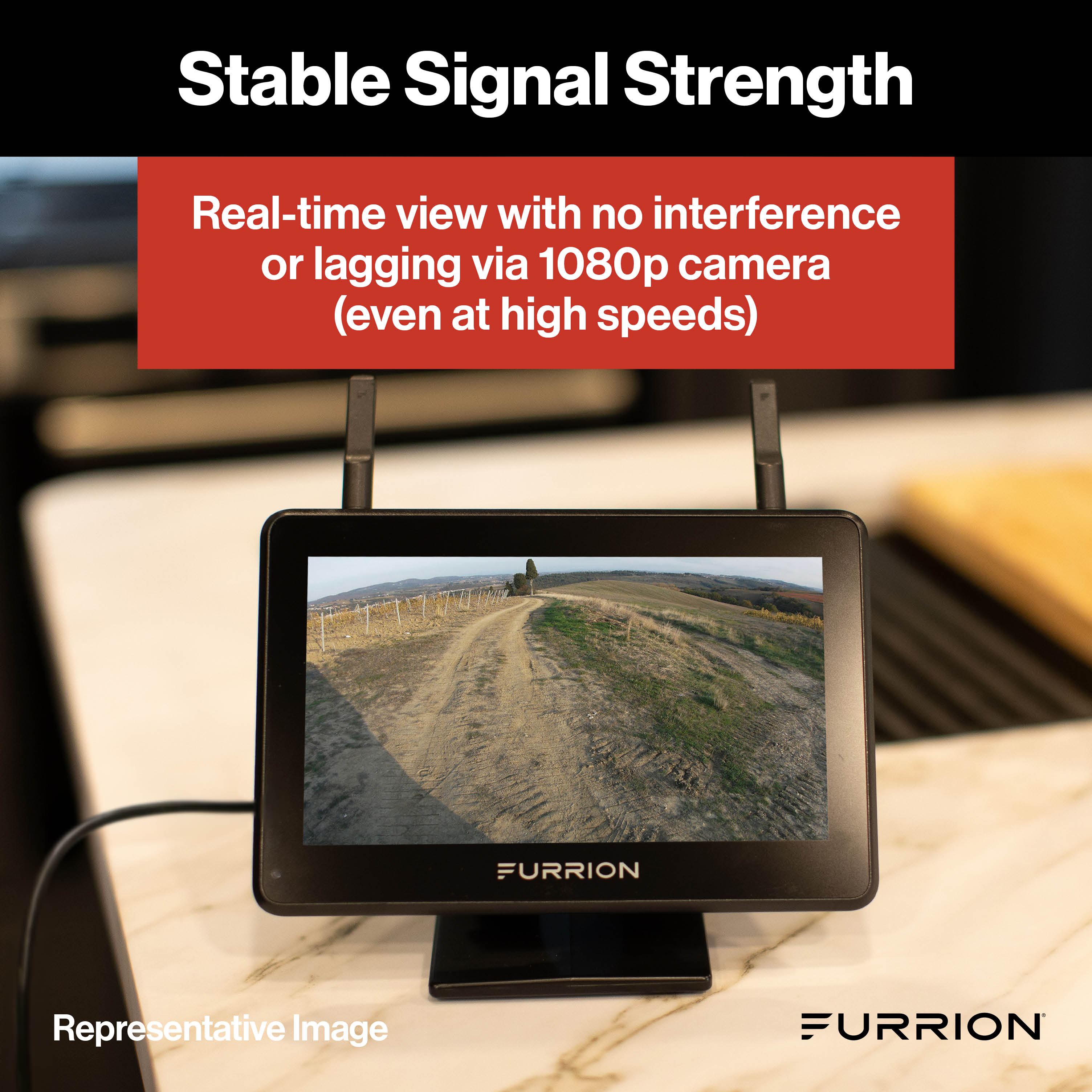 Furrion Vision S+ Rv Observation System - 7" Monitor, Side Cameras With Led Marker Lights, Sharkfin Camera #Fos7Htaen - Image 8