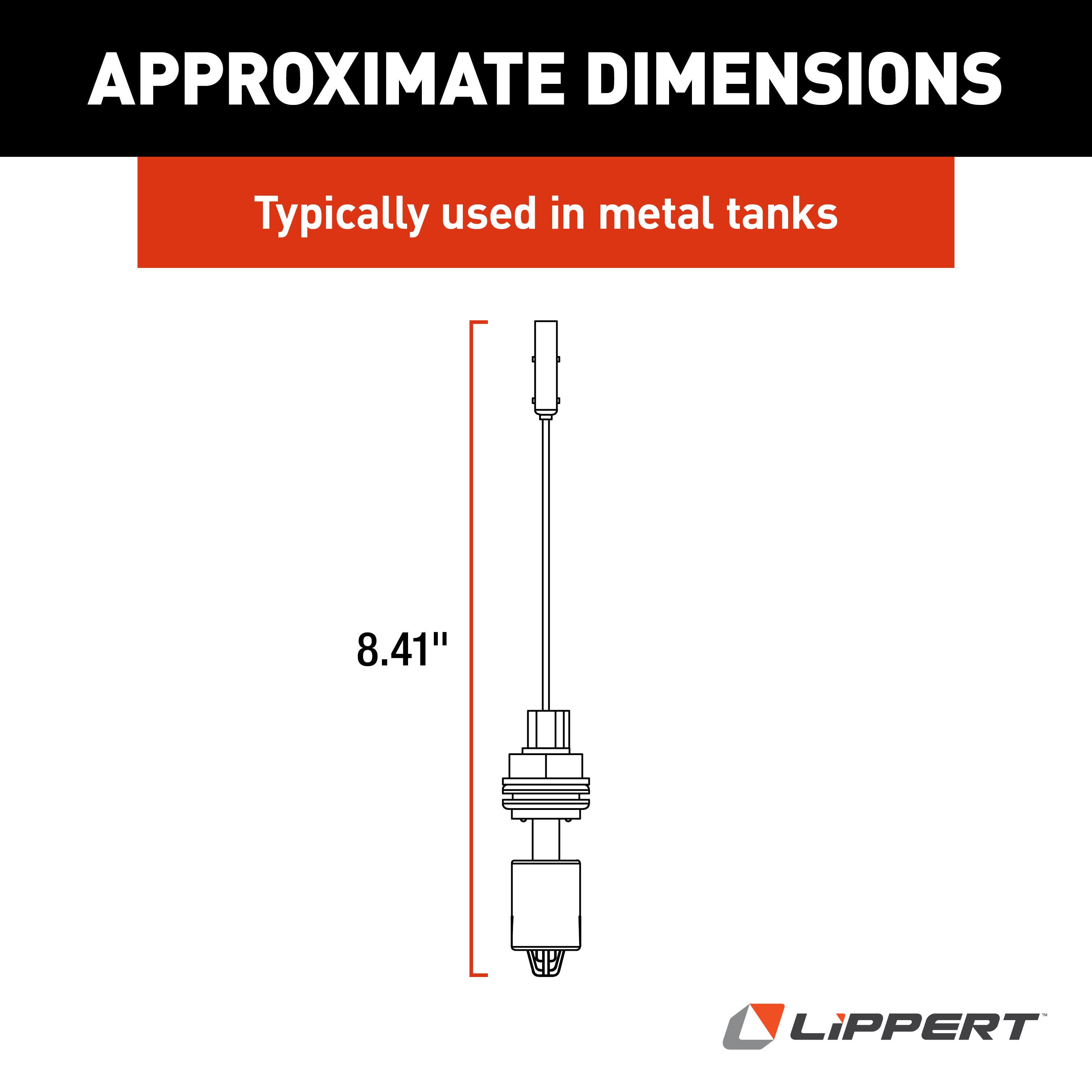 Lippert - Horizontal Fluid Sensor (Trailer Connector With Blue Float) - Power Gear Leveling - Image 2