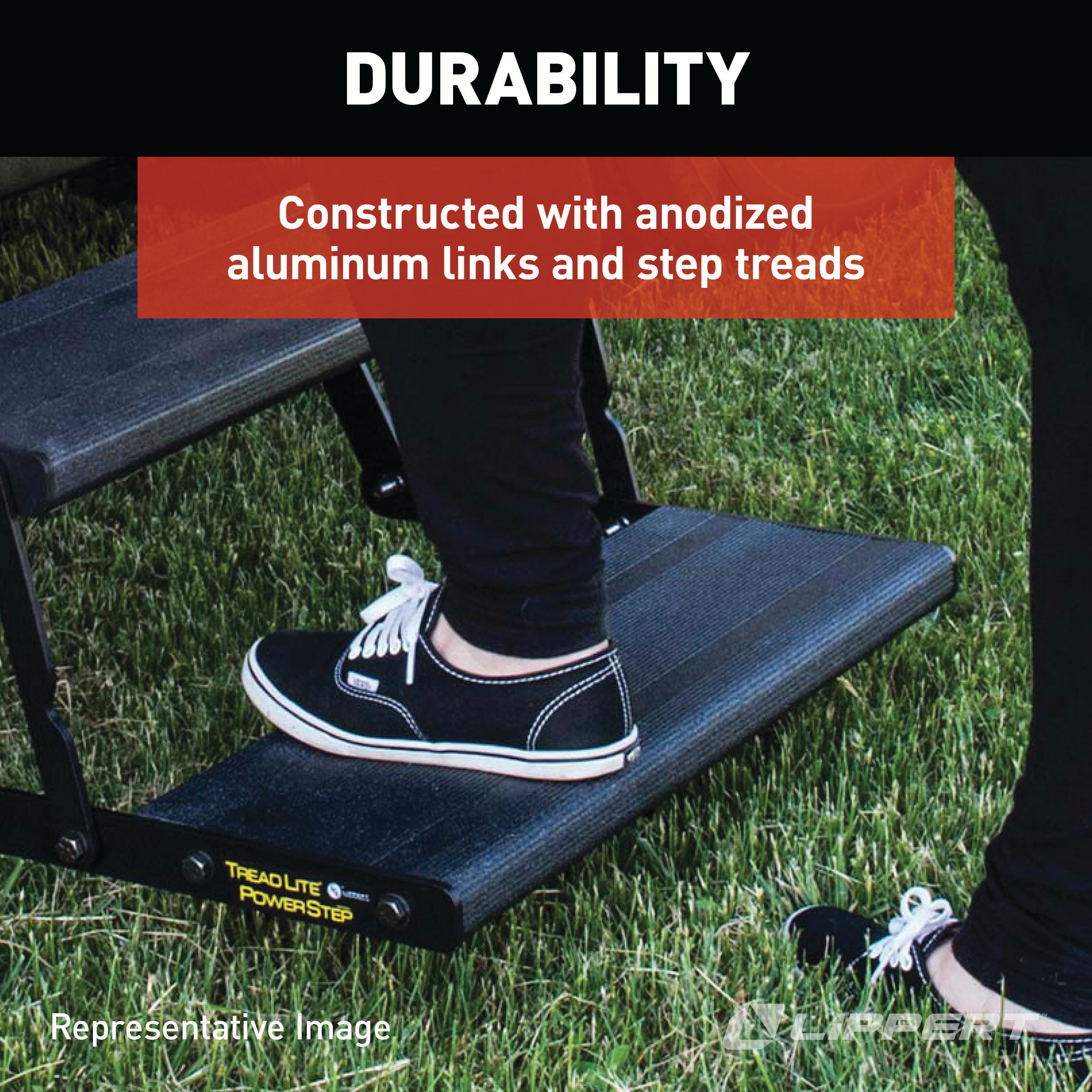 Lippert Tread Lite Rv Power Steps - 30" Double - Image 3