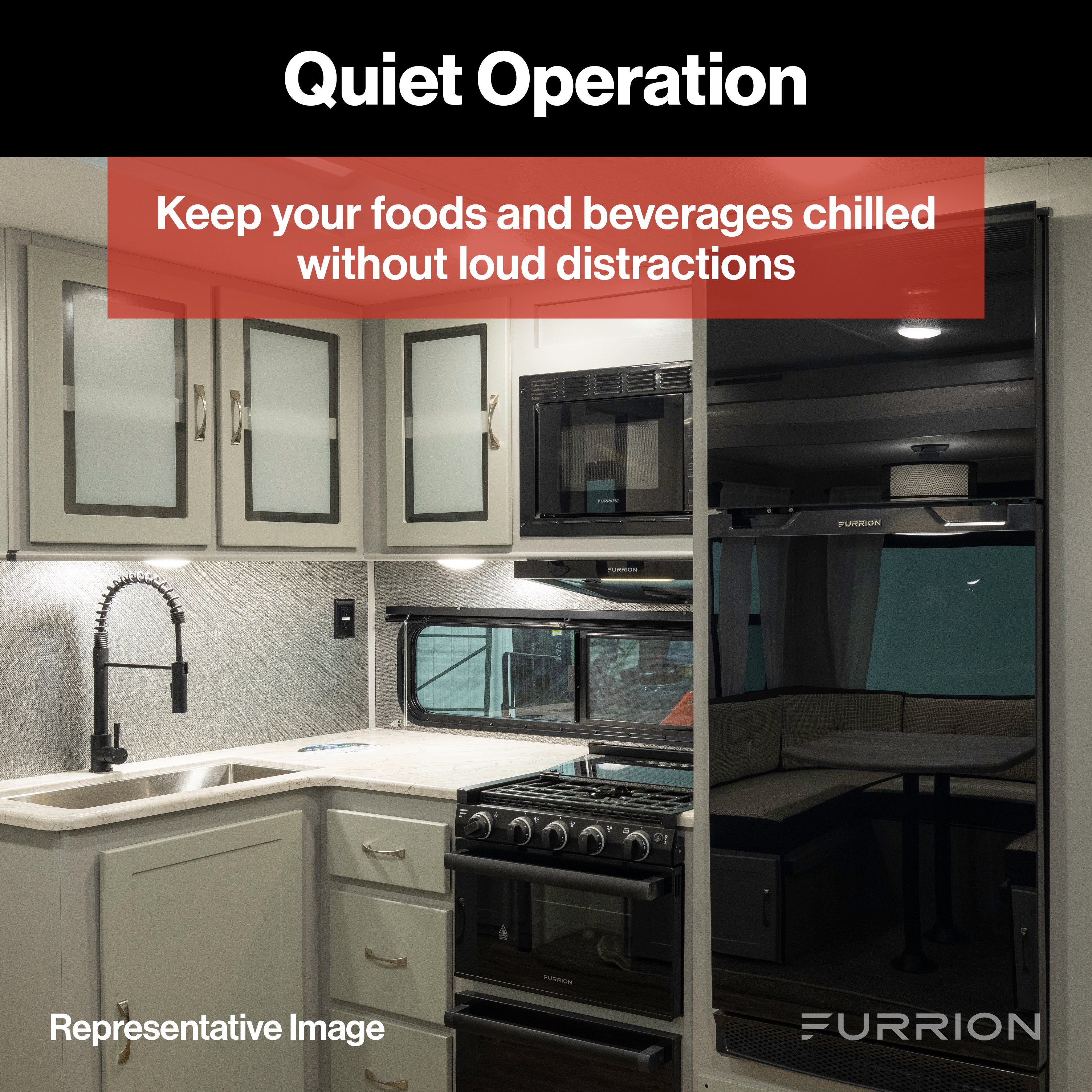 Furrion Arctic Rv Refrigerator - 14 Cu Ft, 4-Door, Black #Fcr14Acbqa-Bl-01 - Image 6