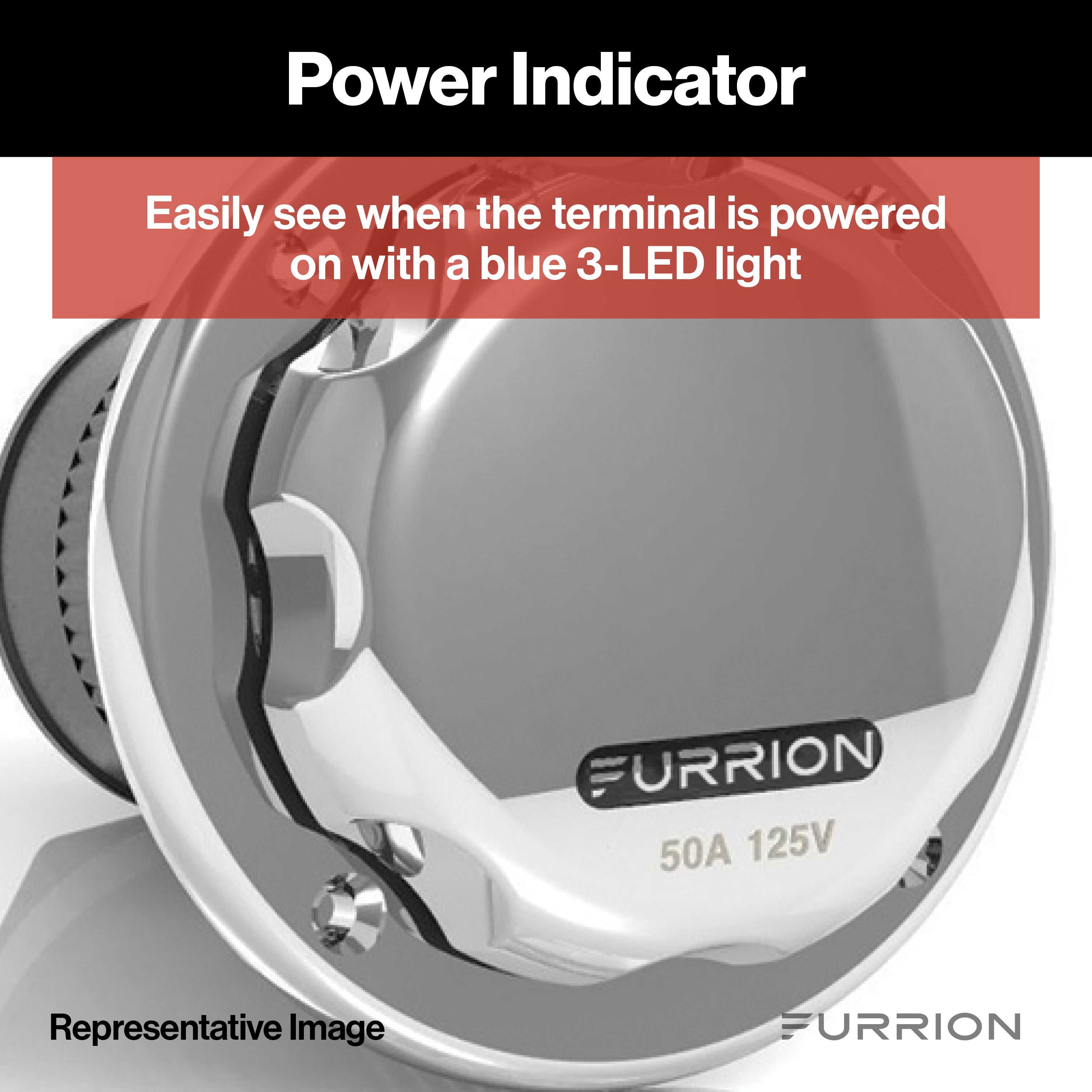 Furrion Powersmart Inlet - 50A, 125/250V, Stainless Steel #F52Ins-Ss - Image 3