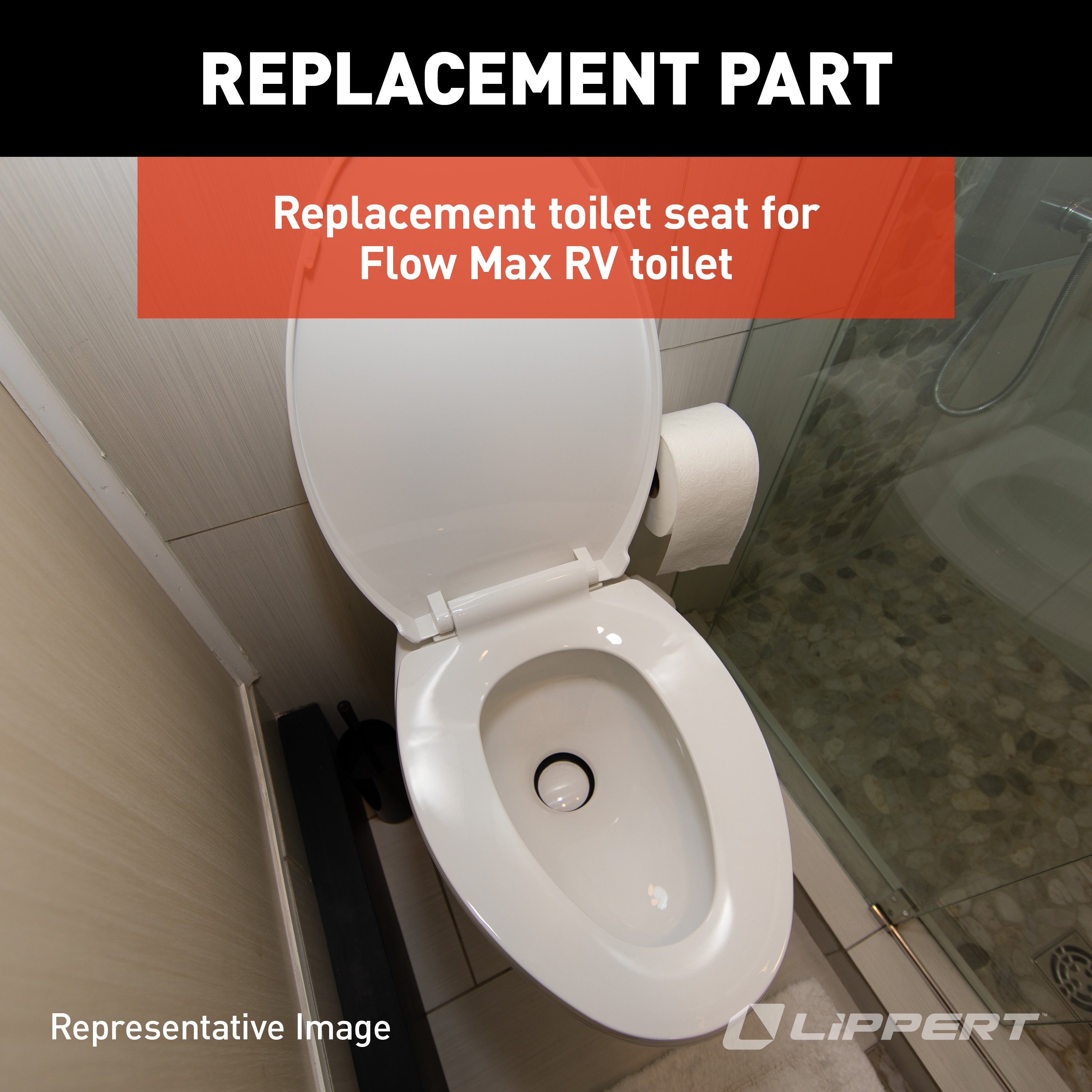 Lippert - Flow Max Replacement Rv Toilet Seat - Image 4