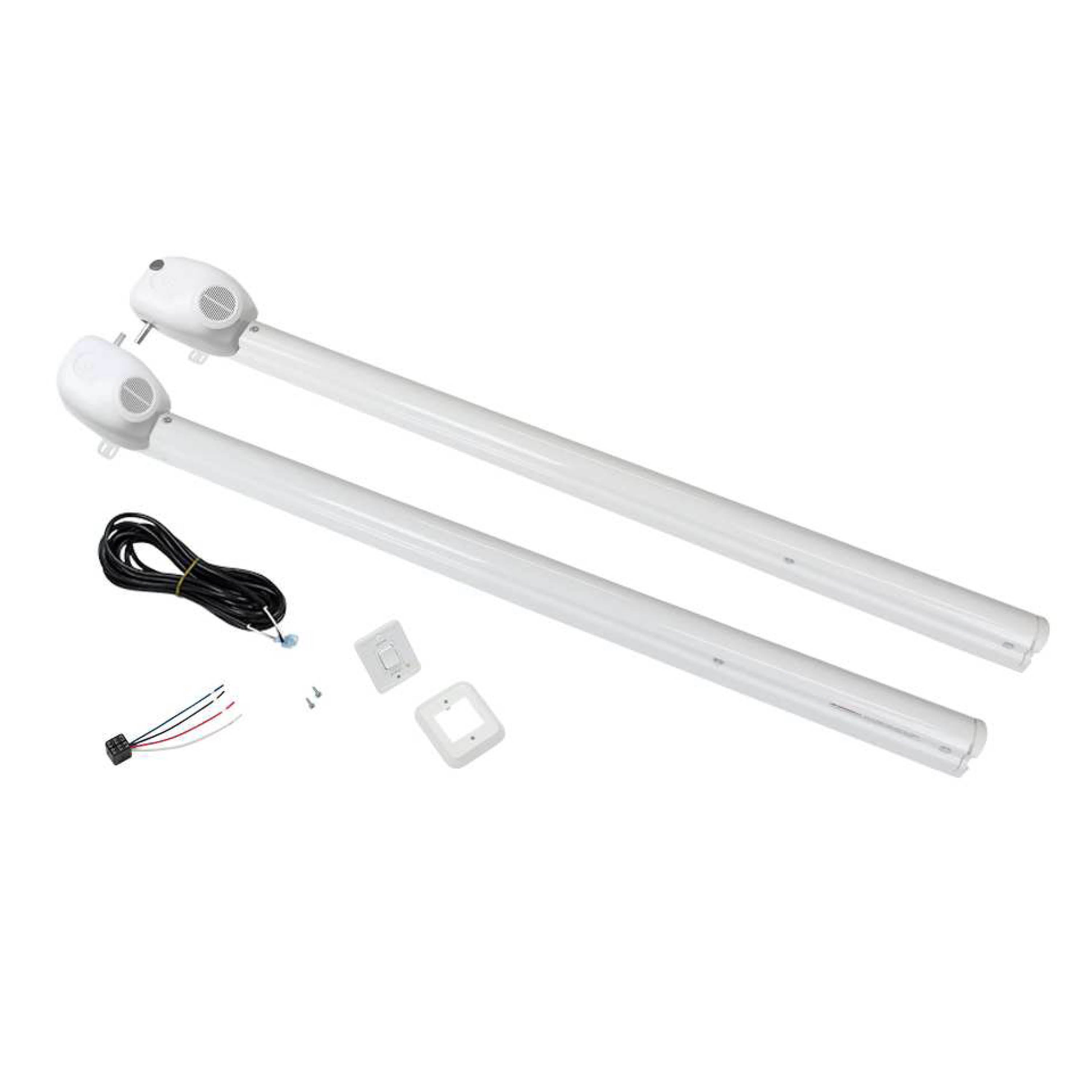 Solera Speaker Head Power Hardware Kit For Flat Awnings (69" Arms) White #351397 - Image 1