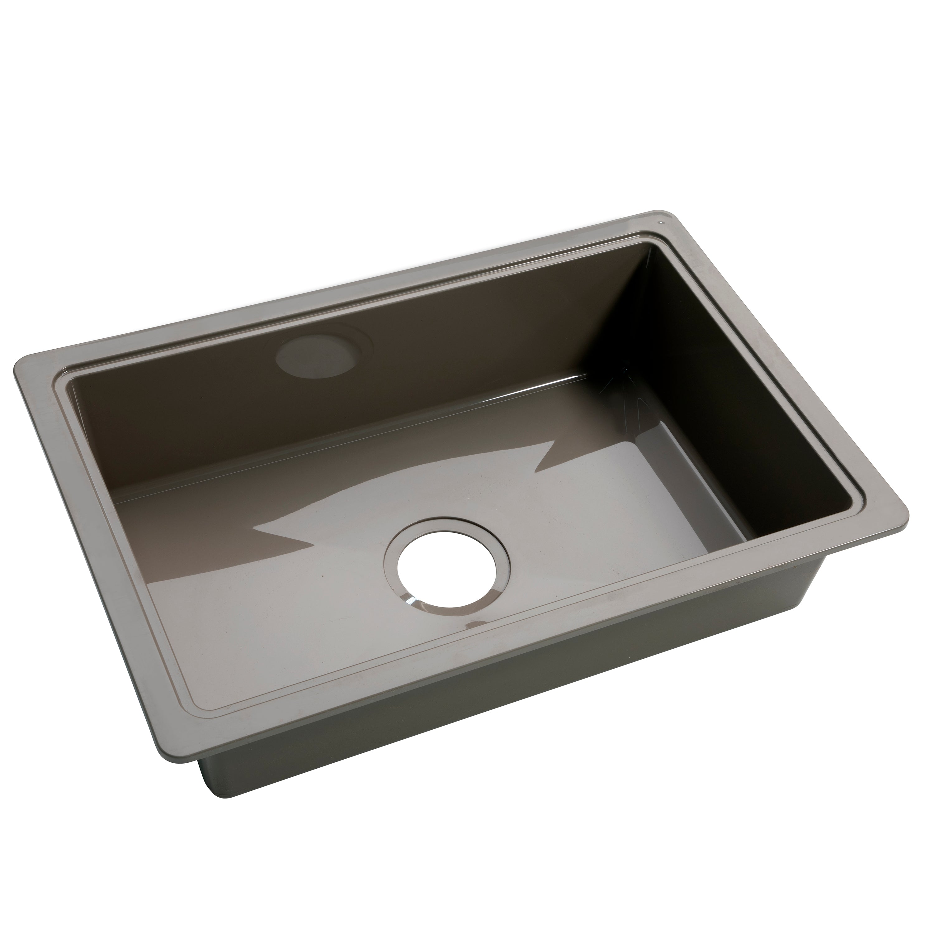 Lippert Rv Single Kitchen Galley Sink - 25" X 17" X 6.6" Stainless Steel Color Abs Plastic - Image 2