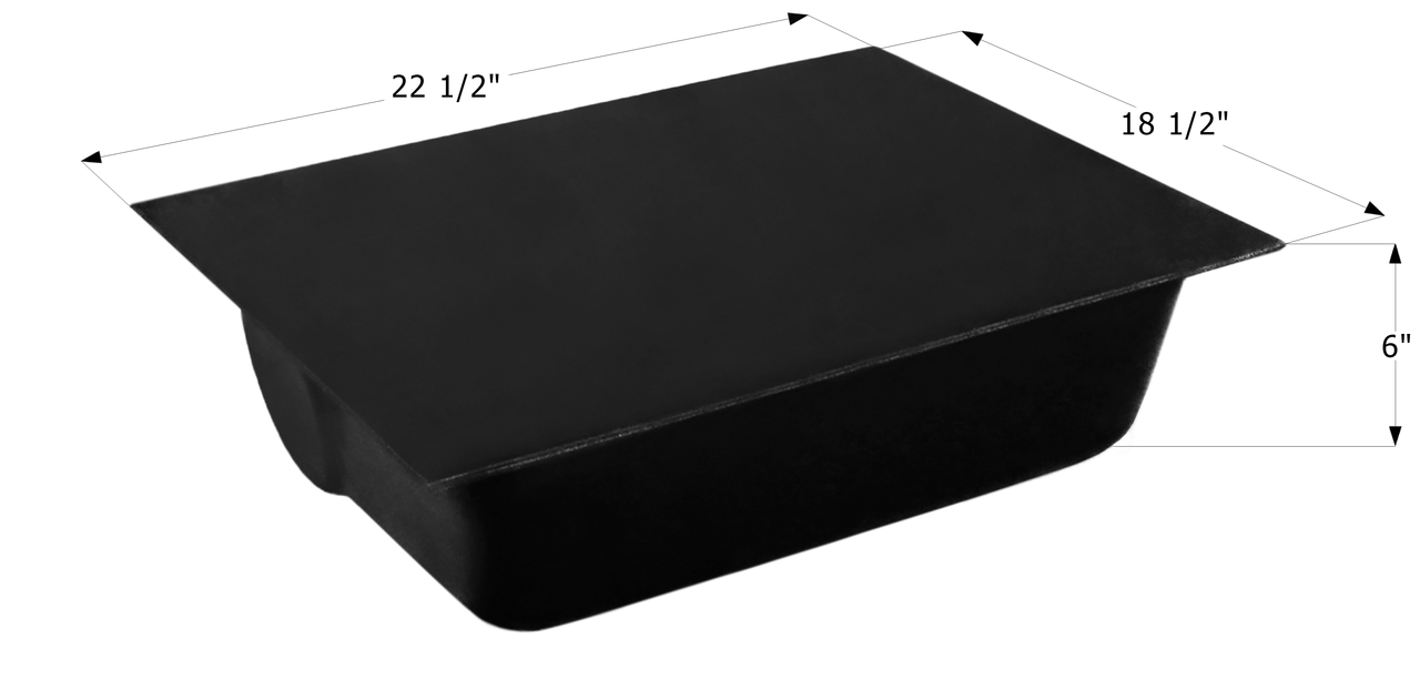 ICON - 8 Gallon RV Waste Holding Tank Left End Drain 22-1/2" x 18-1/2" x 6" HT630ED