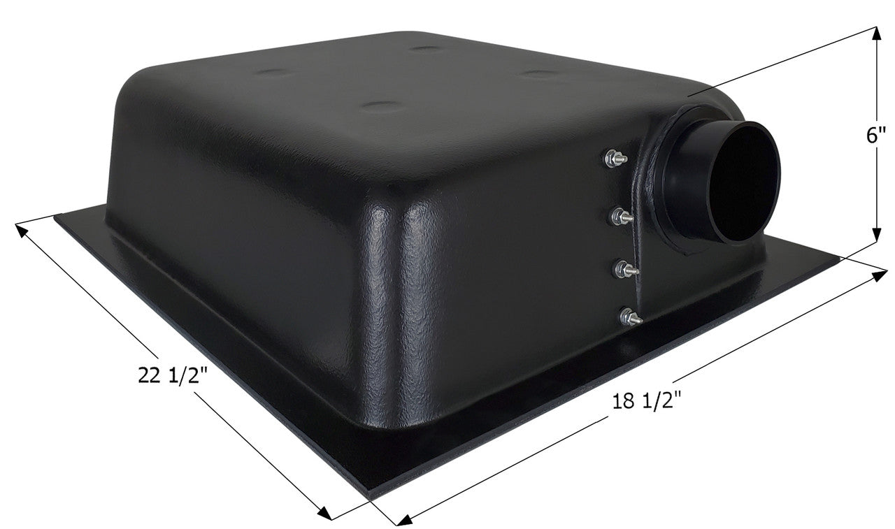 ICON - 8 Gallon RV Waste Holding Tank Left End Drain 22-1/2" x 18-1/2" x 6" HT630ED