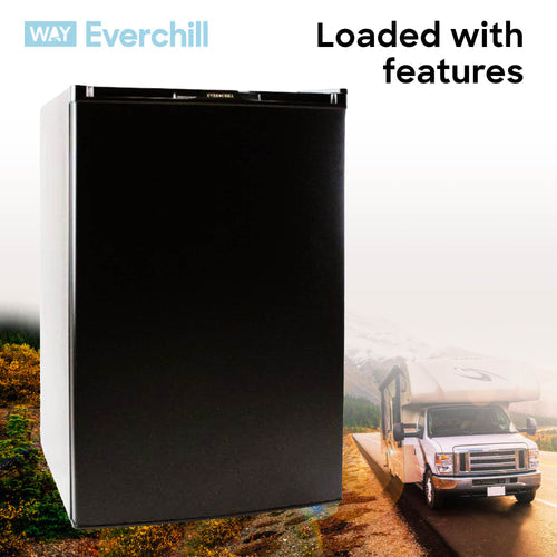 Everchill 4.5 Cubic Foot 12 Volt Right Hand Hinge Stainless Steel Refrigerator #WD-127FDC/RHH