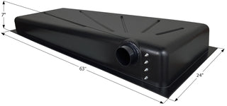 ICON - 28 Gallon RV Waste Holding Tank Left Side Drain 63" x 24" x 7" HT293SD -
