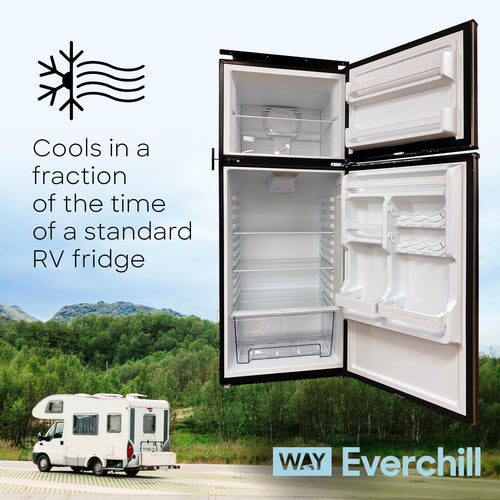 Lippert - Everchill 10.7 Cu Ft 12 Volt RV Refrigerator Frost-Free Stainless Steel BCD280WEV804H-6