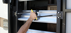 MORryde STP-203 StepAbove 3-Step RV Entry Steps - 24" Wide 9" Rise Premium Camper Stairs