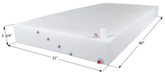 ICON - 42 Gallons RV Fresh Water Tank - 60" x 31" x 5 3/4" - WT3544 - /AmeriKart 0248063