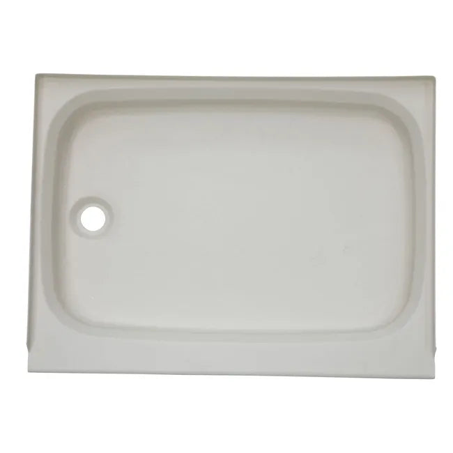 24" x 32" Shower Pan with Left Drain by Lippert - White or Parchment Only