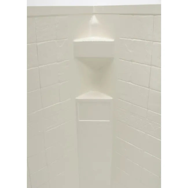 Neo Angle Shower Wall Surround; 34"x 34"x 68" by Lippert - White or Parchment Only