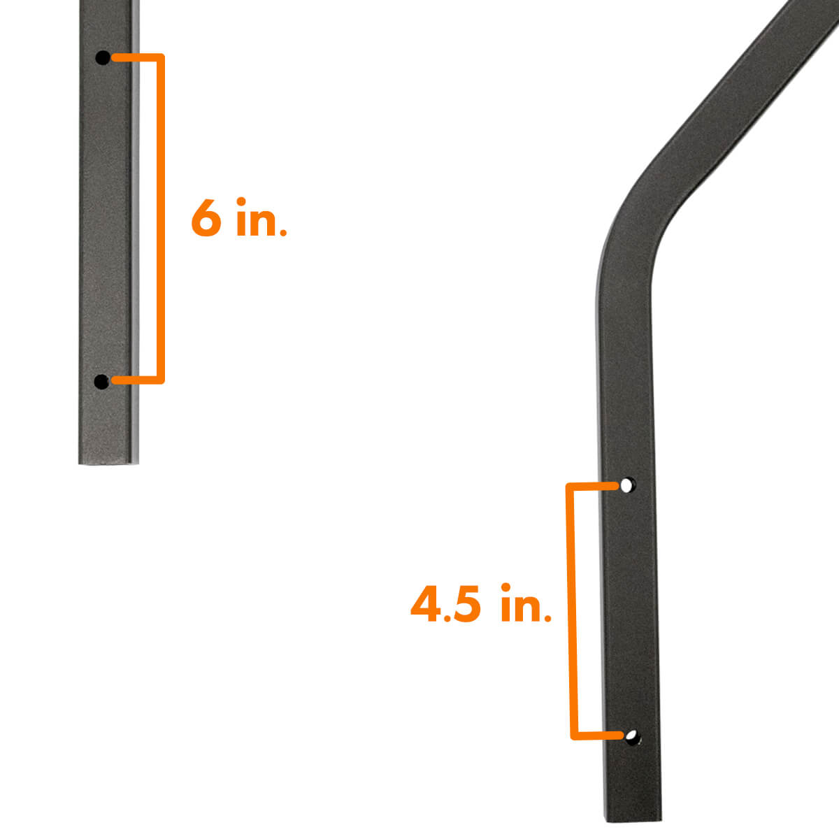 MORryde STP214-120H StepAbove 4-Step Handrail - Left Side Safety Rail for 2nd Gen RV Steps
