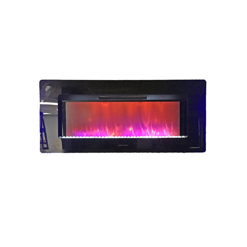 Greystone 40" Black Fireplace with Crystals 2022302421/F40-18A - DISCONTINUED 3/25/25