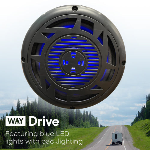 DRIVE 6" Built-in Marine-Grade Bluetooth Speaker Pair of 2 2022302178/M600BT