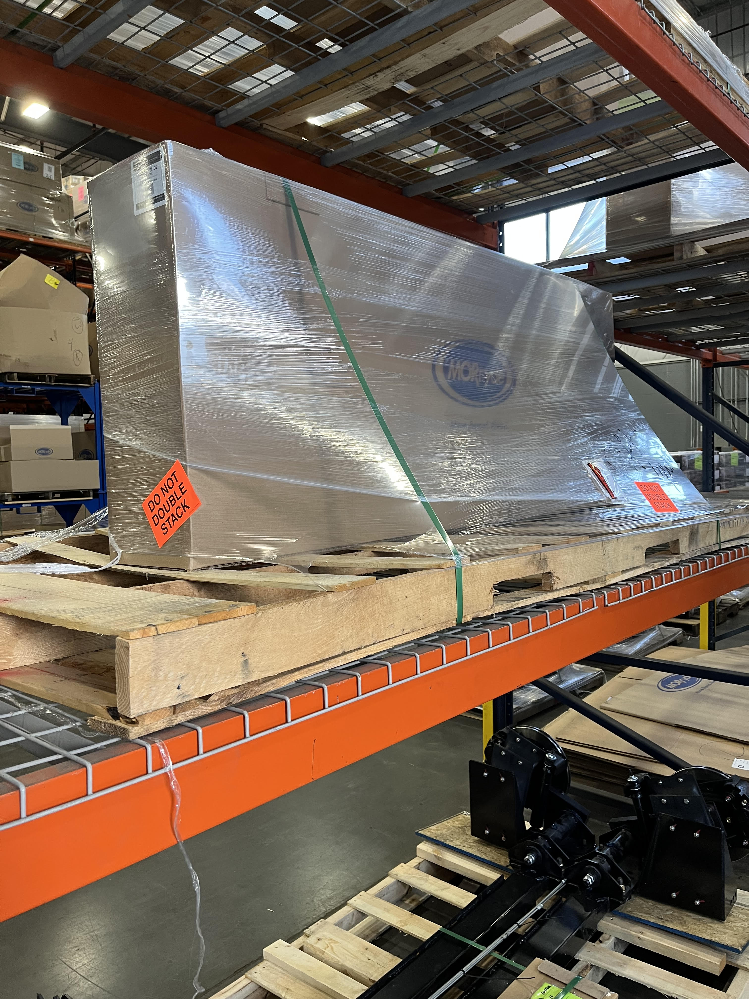 MORryde RV Cargo Slide Tray - Fully Assembled - 60% Extension - 800 lbs Capacity - 1 Way Slide - 52" Width X 36" Length Cargo Tray with Carpet - CTG60-5236W