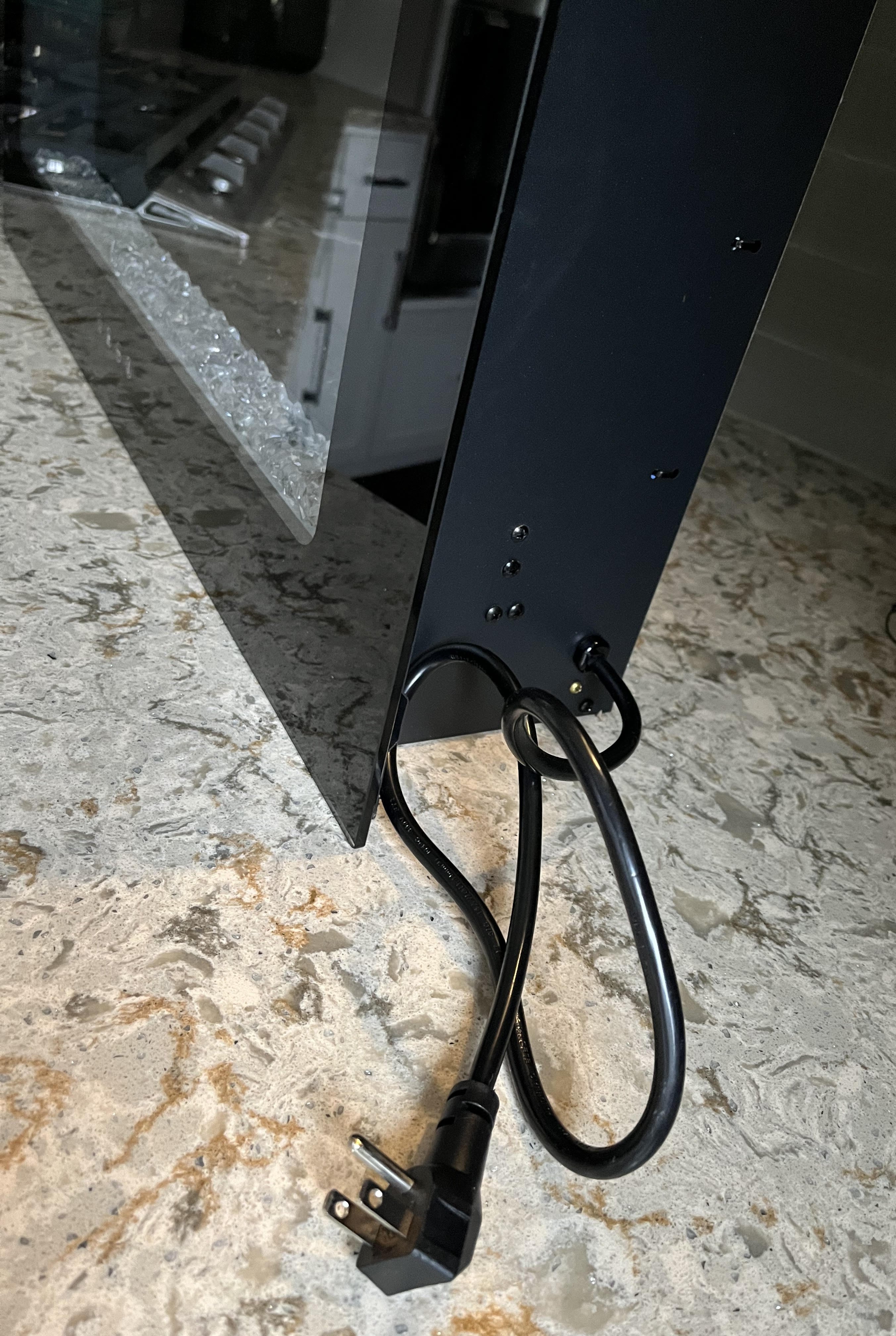 Covenant - 30" Electric RV Fireplace Flat Glass Front with Crystals Remote Control LFP30-CT W914-30CT OEM Replacement